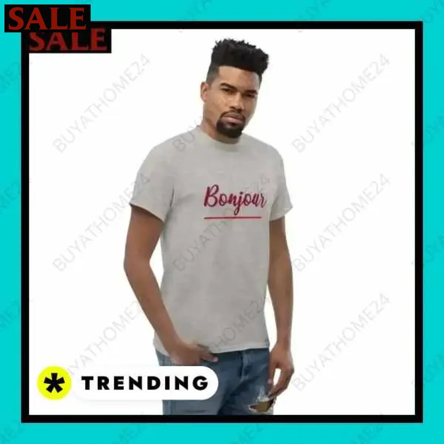 Herren T-Shirt aus Baumwolle in verschiedenen Größen für stilvollen Komfort  Textildruck BUYATHOME24, T-Shirts BUYATHOME24, Hoodies BUYATHOME24,  Hosen BUYATHOME24, Jacken BUYATHOME24, Schuhe BUYATHOME24