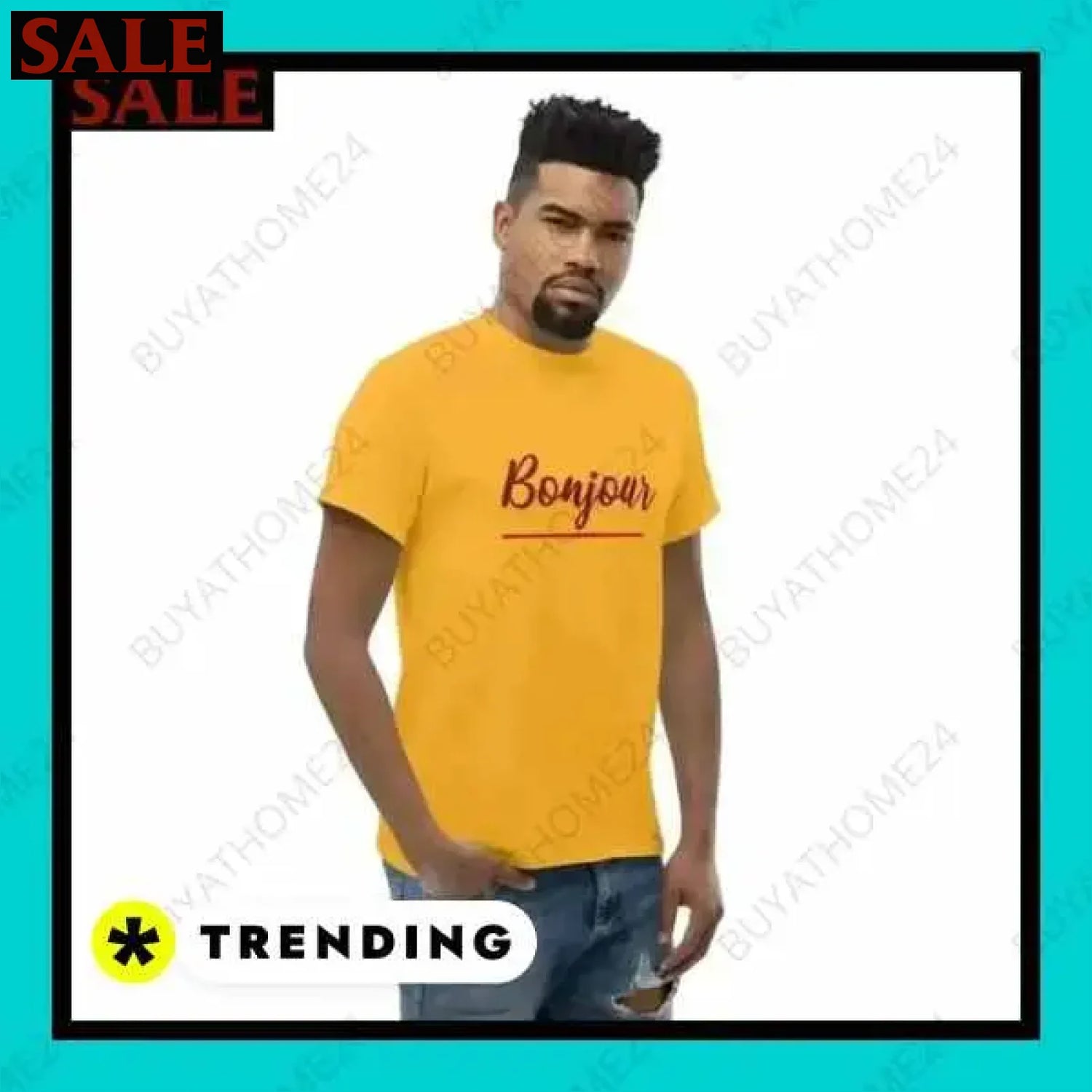Herren T-Shirt aus Baumwolle in verschiedenen Größen für stilvollen Komfort  Textildruck BUYATHOME24, T-Shirts BUYATHOME24, Hoodies BUYATHOME24,  Hosen BUYATHOME24, Jacken BUYATHOME24, Schuhe BUYATHOME24