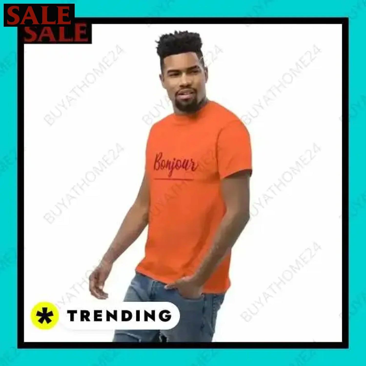 Herren T-Shirt aus Baumwolle in verschiedenen Größen für stilvollen Komfort  Textildruck BUYATHOME24, T-Shirts BUYATHOME24, Hoodies BUYATHOME24,  Hosen BUYATHOME24, Jacken BUYATHOME24, Schuhe BUYATHOME24