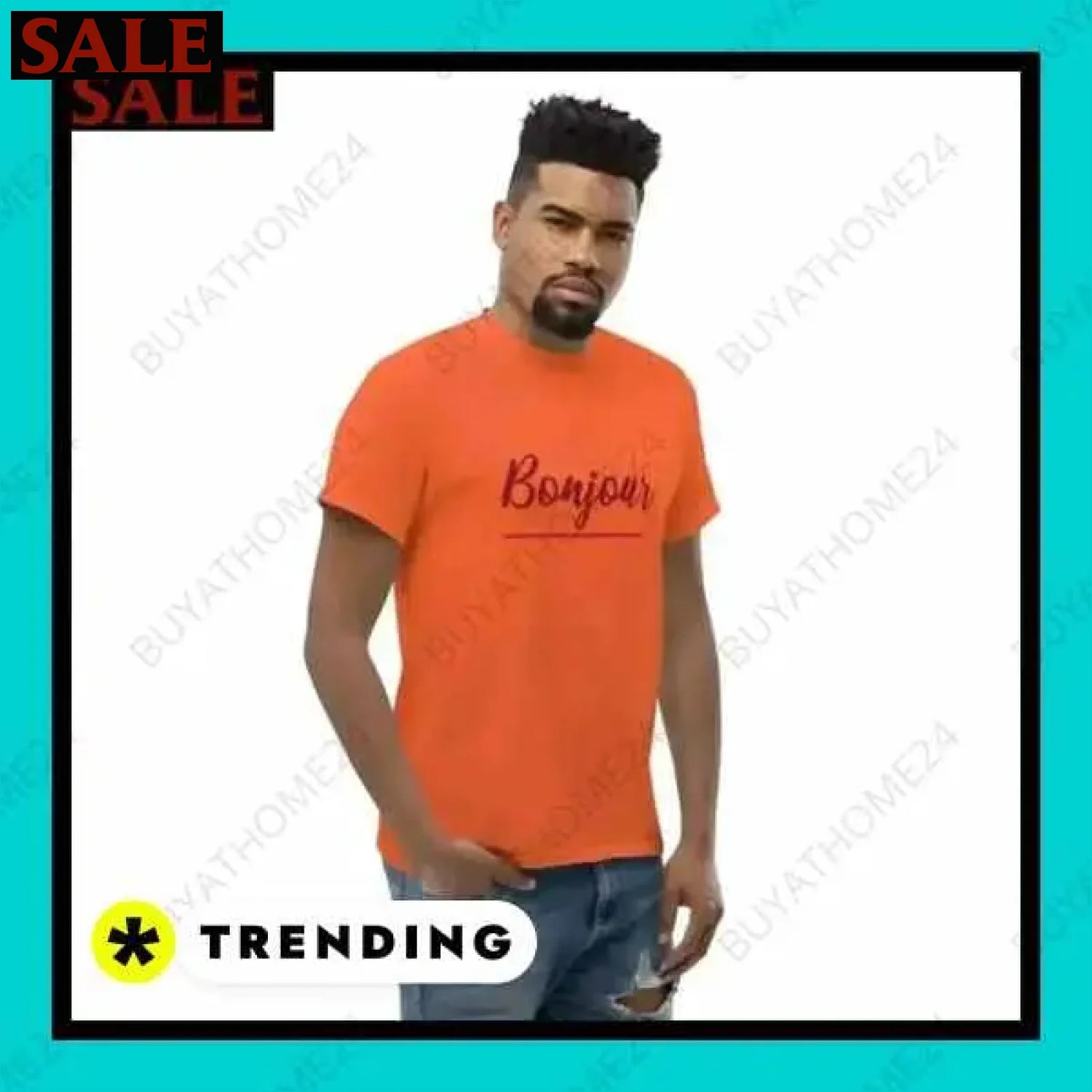 Herren T-Shirt aus Baumwolle in verschiedenen Größen für stilvollen Komfort  Textildruck BUYATHOME24, T-Shirts BUYATHOME24, Hoodies BUYATHOME24,  Hosen BUYATHOME24, Jacken BUYATHOME24, Schuhe BUYATHOME24