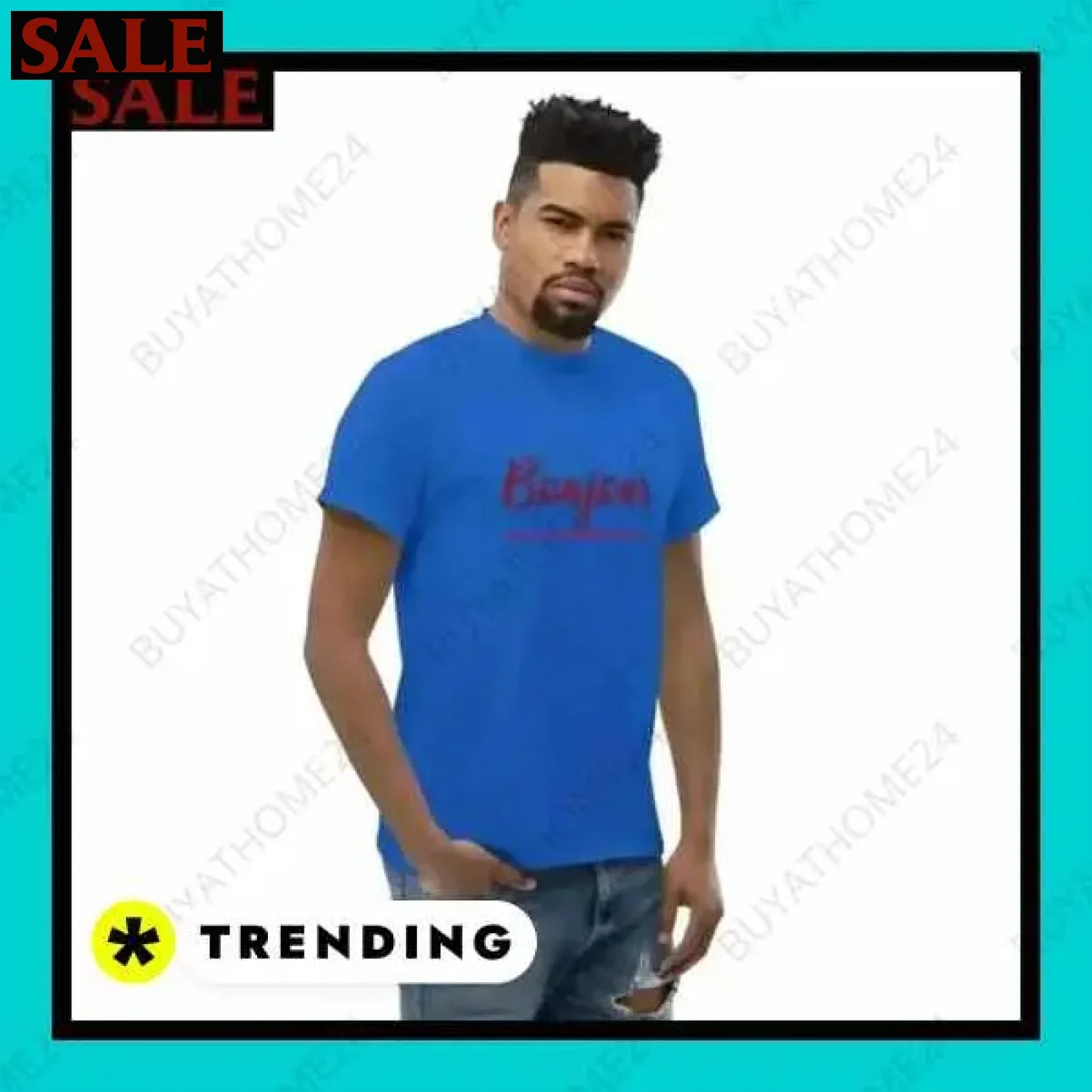 Herren T-Shirt aus Baumwolle in verschiedenen Größen für stilvollen Komfort  Textildruck BUYATHOME24, T-Shirts BUYATHOME24, Hoodies BUYATHOME24,  Hosen BUYATHOME24, Jacken BUYATHOME24, Schuhe BUYATHOME24