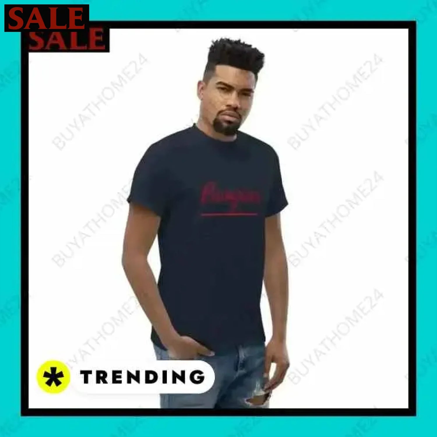 Herren T-Shirt aus Baumwolle in verschiedenen Größen für stilvollen Komfort  Textildruck BUYATHOME24, T-Shirts BUYATHOME24, Hoodies BUYATHOME24,  Hosen BUYATHOME24, Jacken BUYATHOME24, Schuhe BUYATHOME24