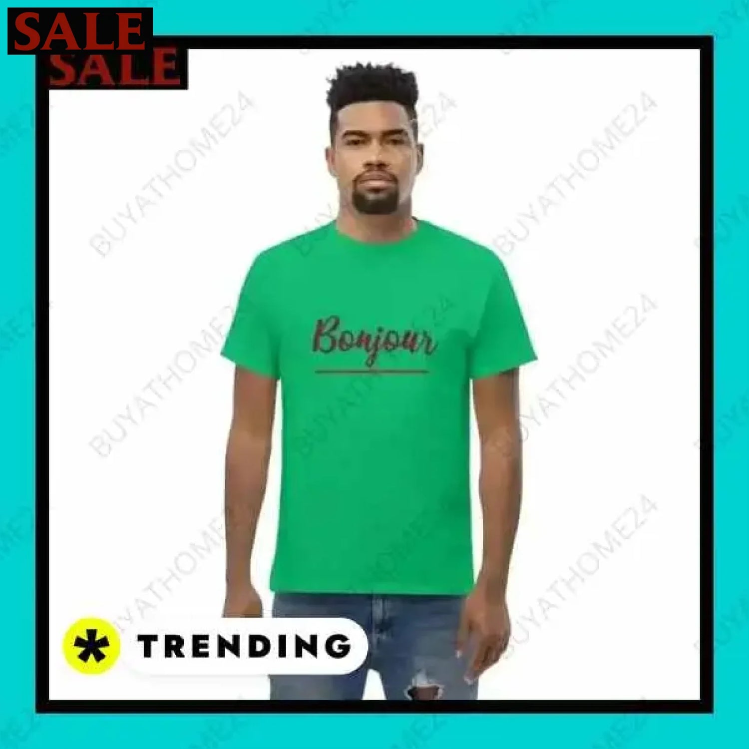 Herren T-Shirt aus Baumwolle in verschiedenen Größen für stilvollen Komfort  Textildruck BUYATHOME24, T-Shirts BUYATHOME24, Hoodies BUYATHOME24,  Hosen BUYATHOME24, Jacken BUYATHOME24, Schuhe BUYATHOME24