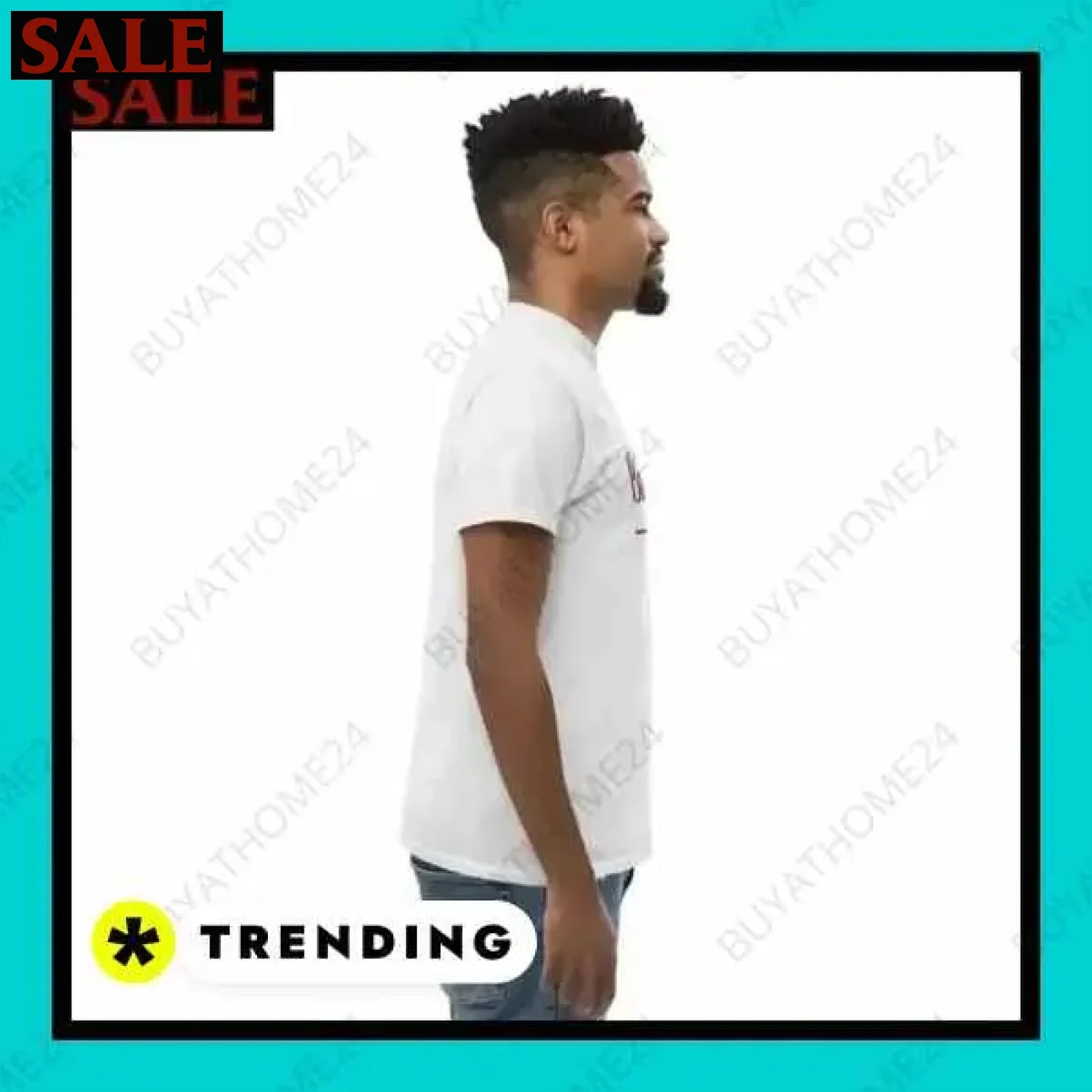 Herren T-Shirt aus Baumwolle in verschiedenen Größen für stilvollen Komfort  Textildruck BUYATHOME24, T-Shirts BUYATHOME24, Hoodies BUYATHOME24,  Hosen BUYATHOME24, Jacken BUYATHOME24, Schuhe BUYATHOME24