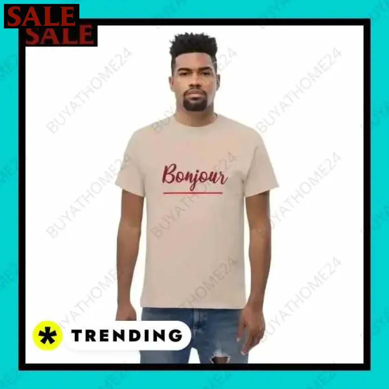Herren T-Shirt aus Baumwolle in verschiedenen Größen für stilvollen Komfort  Textildruck BUYATHOME24, T-Shirts BUYATHOME24, Hoodies BUYATHOME24,  Hosen BUYATHOME24, Jacken BUYATHOME24, Schuhe BUYATHOME24