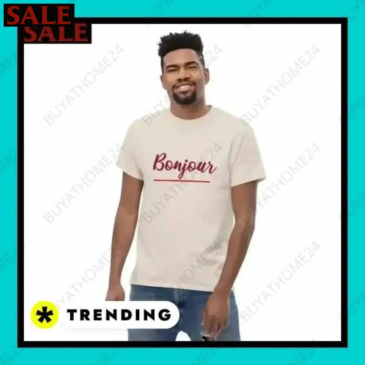 Herren T-Shirt aus Baumwolle in verschiedenen Größen für stilvollen Komfort  Textildruck BUYATHOME24, T-Shirts BUYATHOME24, Hoodies BUYATHOME24,  Hosen BUYATHOME24, Jacken BUYATHOME24, Schuhe BUYATHOME24