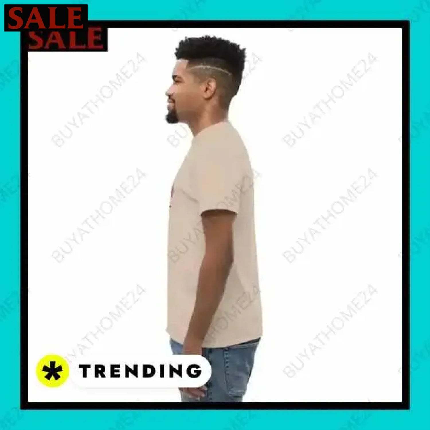 Herren T-Shirt aus Baumwolle in verschiedenen Größen für stilvollen Komfort  Textildruck BUYATHOME24, T-Shirts BUYATHOME24, Hoodies BUYATHOME24,  Hosen BUYATHOME24, Jacken BUYATHOME24, Schuhe BUYATHOME24