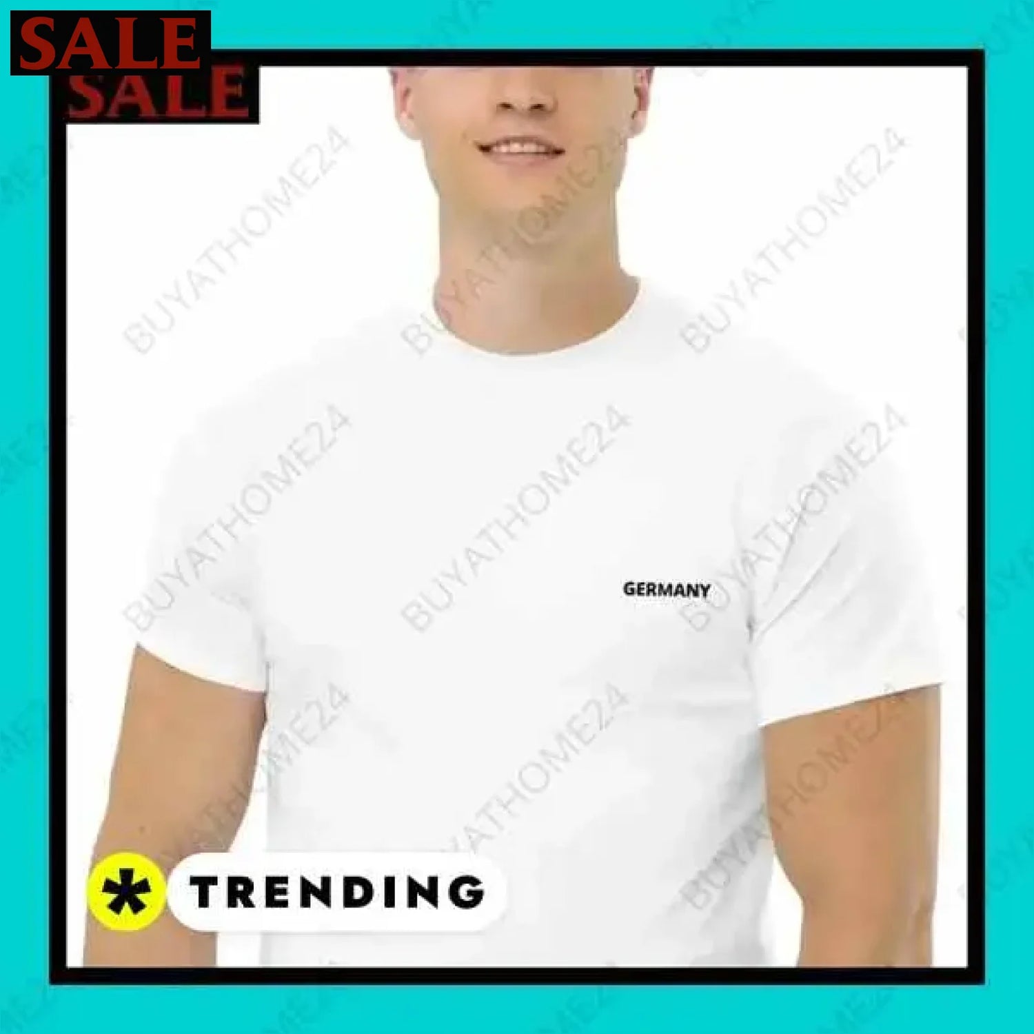 Herren T-Shirt aus Baumwolle in verschiedenen Größen für vielseitigen Stil  Textildruck BUYATHOME24, T-Shirts BUYATHOME24, Hoodies BUYATHOME24,  Hosen BUYATHOME24, Jacken BUYATHOME24, Schuhe BUYATHOME24