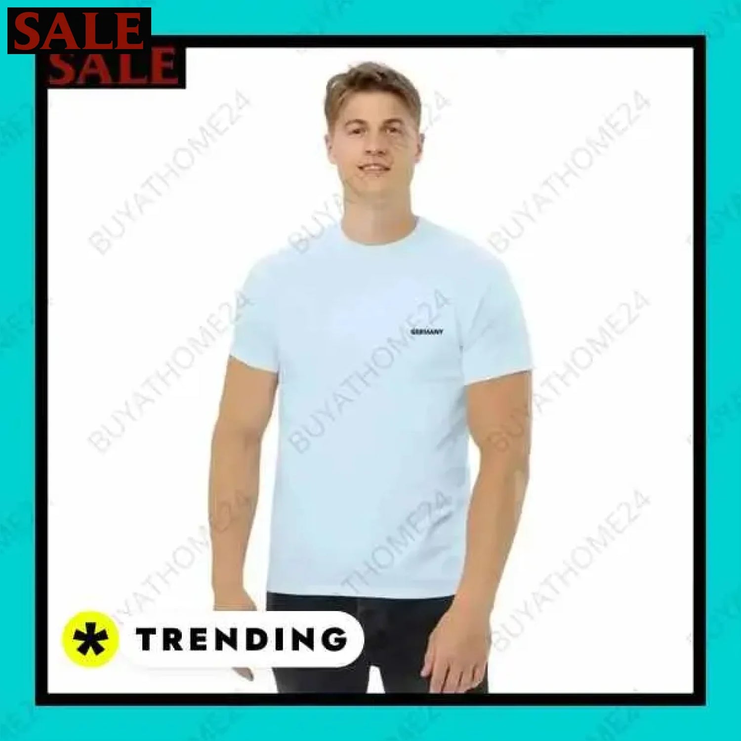 Herren T-Shirt aus Baumwolle in verschiedenen Größen für vielseitigen Stil  Textildruck BUYATHOME24, T-Shirts BUYATHOME24, Hoodies BUYATHOME24,  Hosen BUYATHOME24, Jacken BUYATHOME24, Schuhe BUYATHOME24
