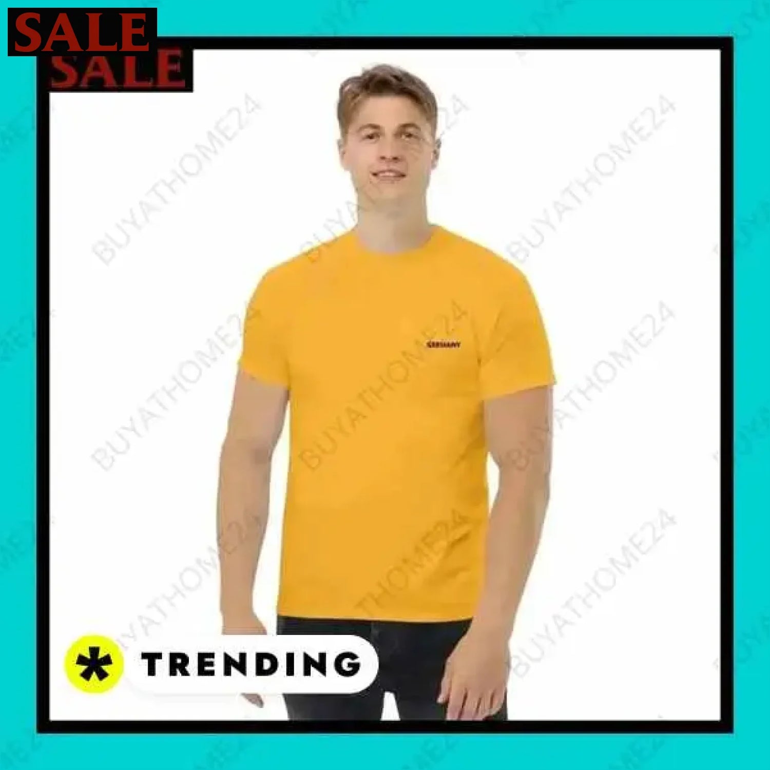 Herren T-Shirt aus Baumwolle in verschiedenen Größen für vielseitigen Stil  Textildruck BUYATHOME24, T-Shirts BUYATHOME24, Hoodies BUYATHOME24,  Hosen BUYATHOME24, Jacken BUYATHOME24, Schuhe BUYATHOME24