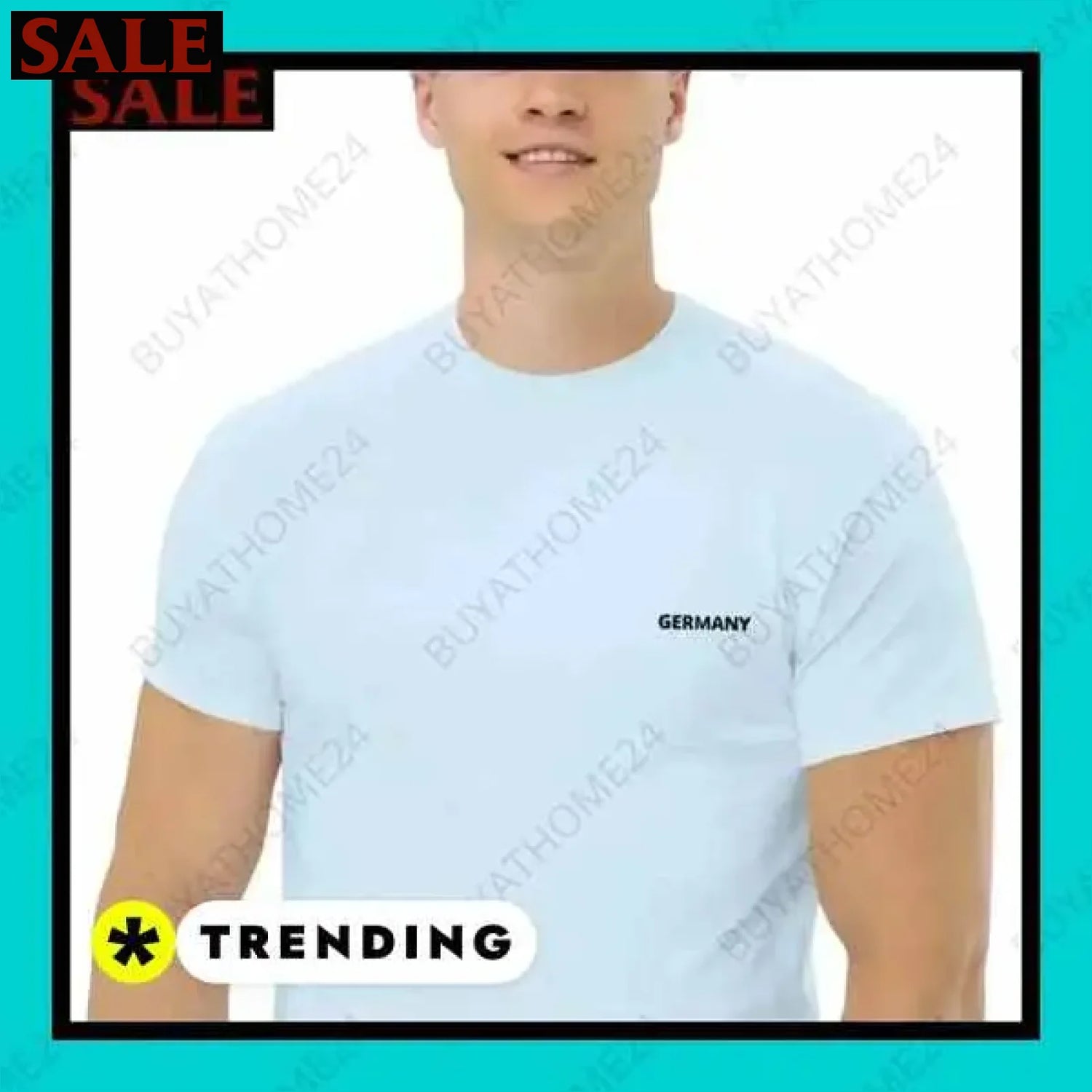 Herren T-Shirt aus Baumwolle in verschiedenen Größen für vielseitigen Stil  Textildruck BUYATHOME24, T-Shirts BUYATHOME24, Hoodies BUYATHOME24,  Hosen BUYATHOME24, Jacken BUYATHOME24, Schuhe BUYATHOME24