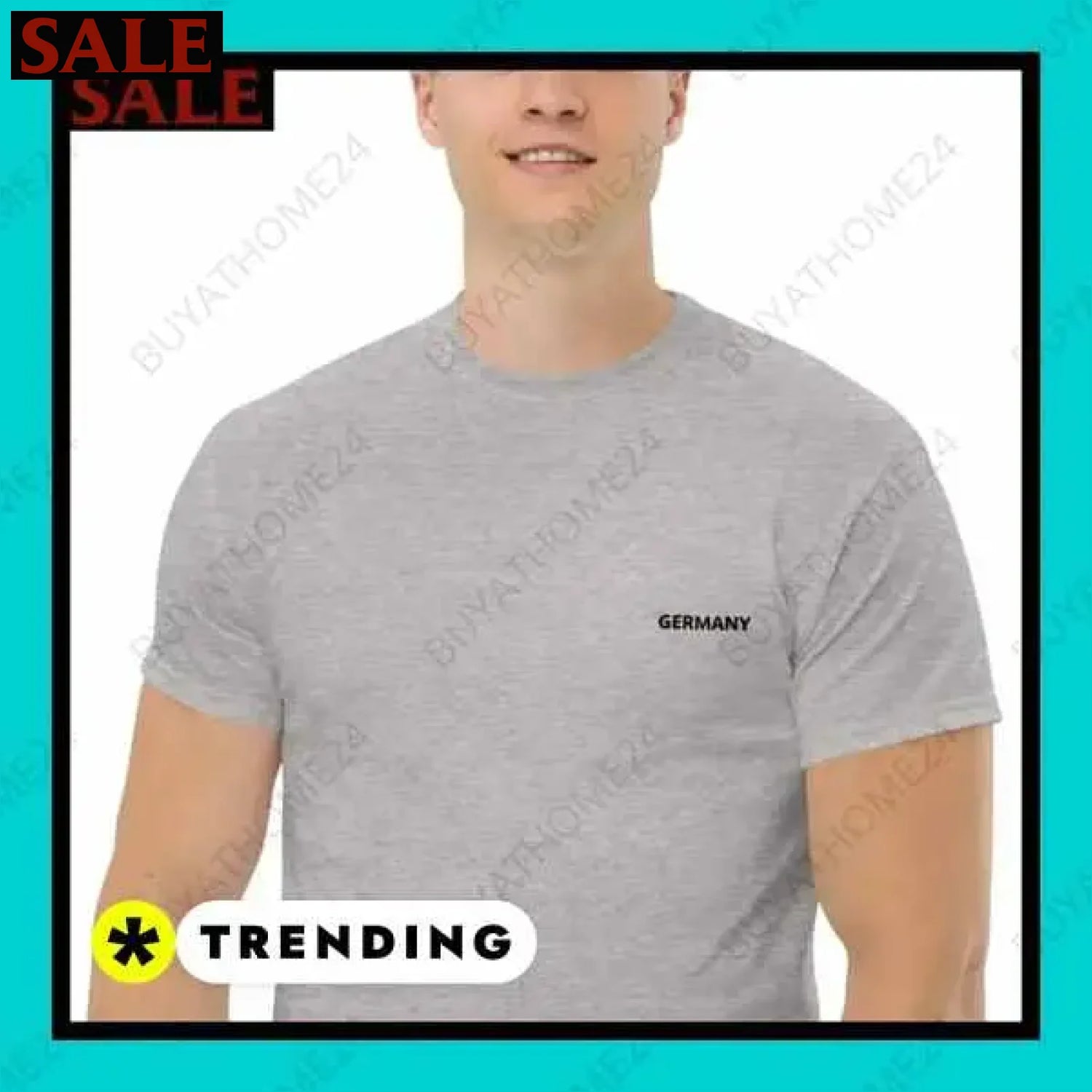 Herren T-Shirt aus Baumwolle in verschiedenen Größen für vielseitigen Stil  Textildruck BUYATHOME24, T-Shirts BUYATHOME24, Hoodies BUYATHOME24,  Hosen BUYATHOME24, Jacken BUYATHOME24, Schuhe BUYATHOME24