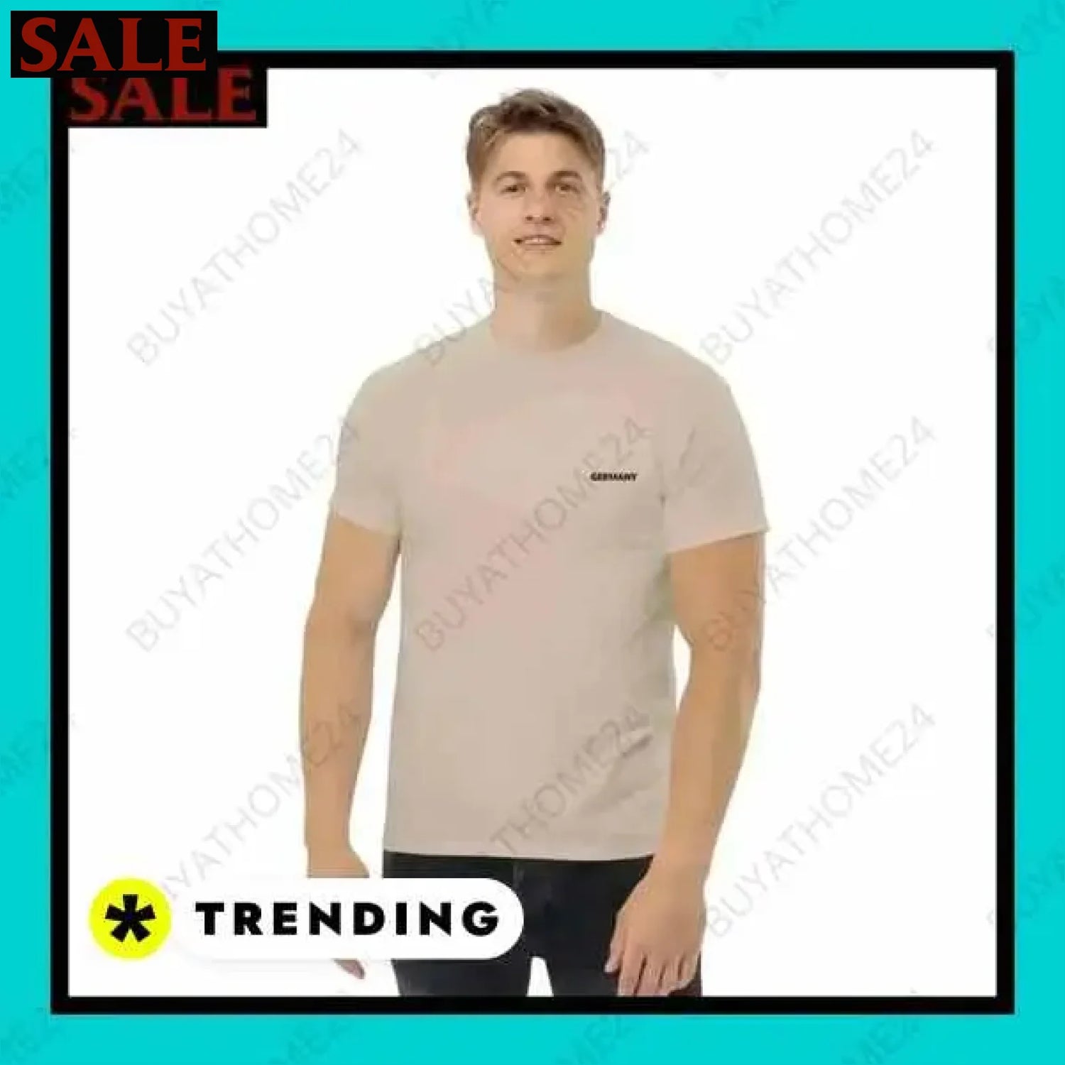 Herren T-Shirt aus Baumwolle in verschiedenen Größen für vielseitigen Stil  Textildruck BUYATHOME24, T-Shirts BUYATHOME24, Hoodies BUYATHOME24,  Hosen BUYATHOME24, Jacken BUYATHOME24, Schuhe BUYATHOME24