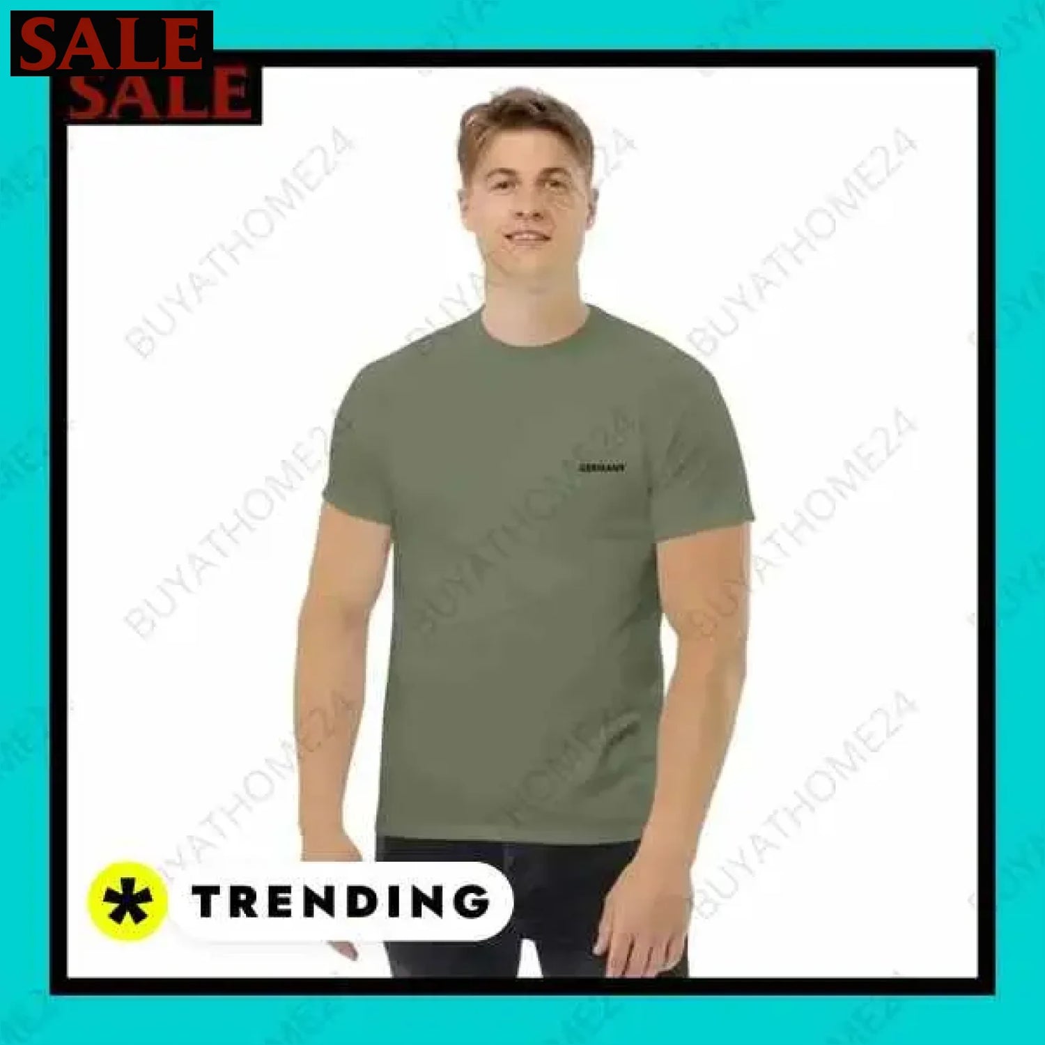 Herren T-Shirt aus Baumwolle in verschiedenen Größen für vielseitigen Stil  Textildruck BUYATHOME24, T-Shirts BUYATHOME24, Hoodies BUYATHOME24,  Hosen BUYATHOME24, Jacken BUYATHOME24, Schuhe BUYATHOME24