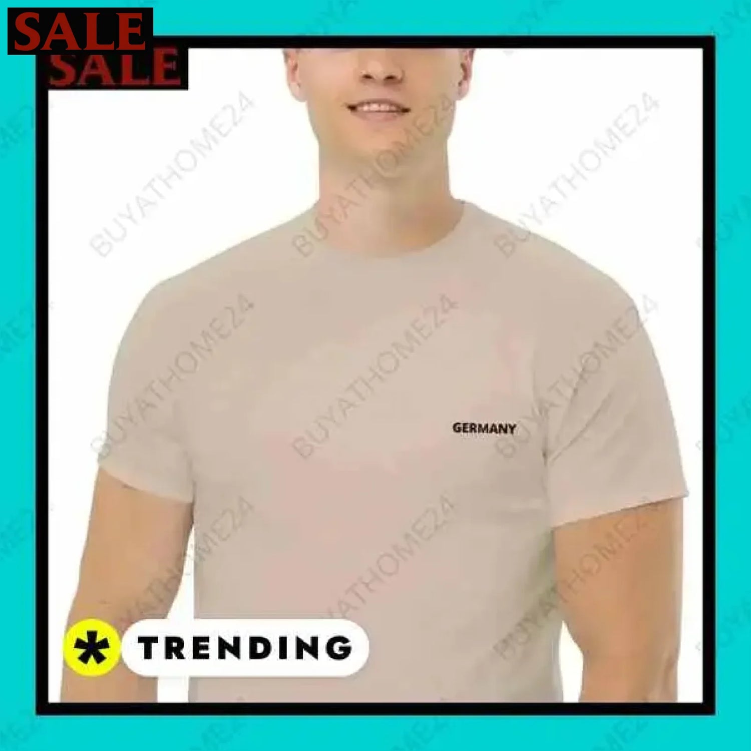 Herren T-Shirt aus Baumwolle in verschiedenen Größen für vielseitigen Stil  Textildruck BUYATHOME24, T-Shirts BUYATHOME24, Hoodies BUYATHOME24,  Hosen BUYATHOME24, Jacken BUYATHOME24, Schuhe BUYATHOME24