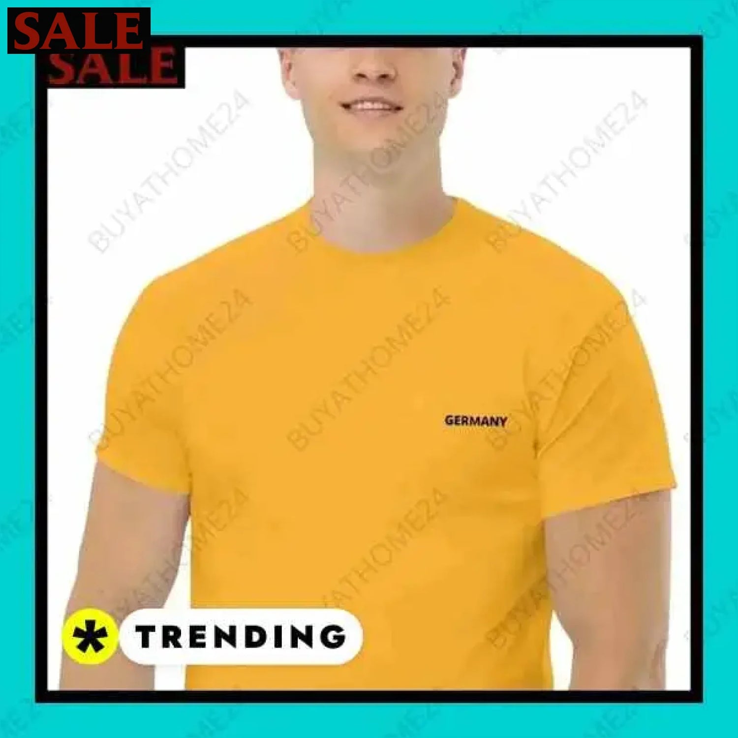 Herren T-Shirt aus Baumwolle in verschiedenen Größen für vielseitigen Stil  Textildruck BUYATHOME24, T-Shirts BUYATHOME24, Hoodies BUYATHOME24,  Hosen BUYATHOME24, Jacken BUYATHOME24, Schuhe BUYATHOME24