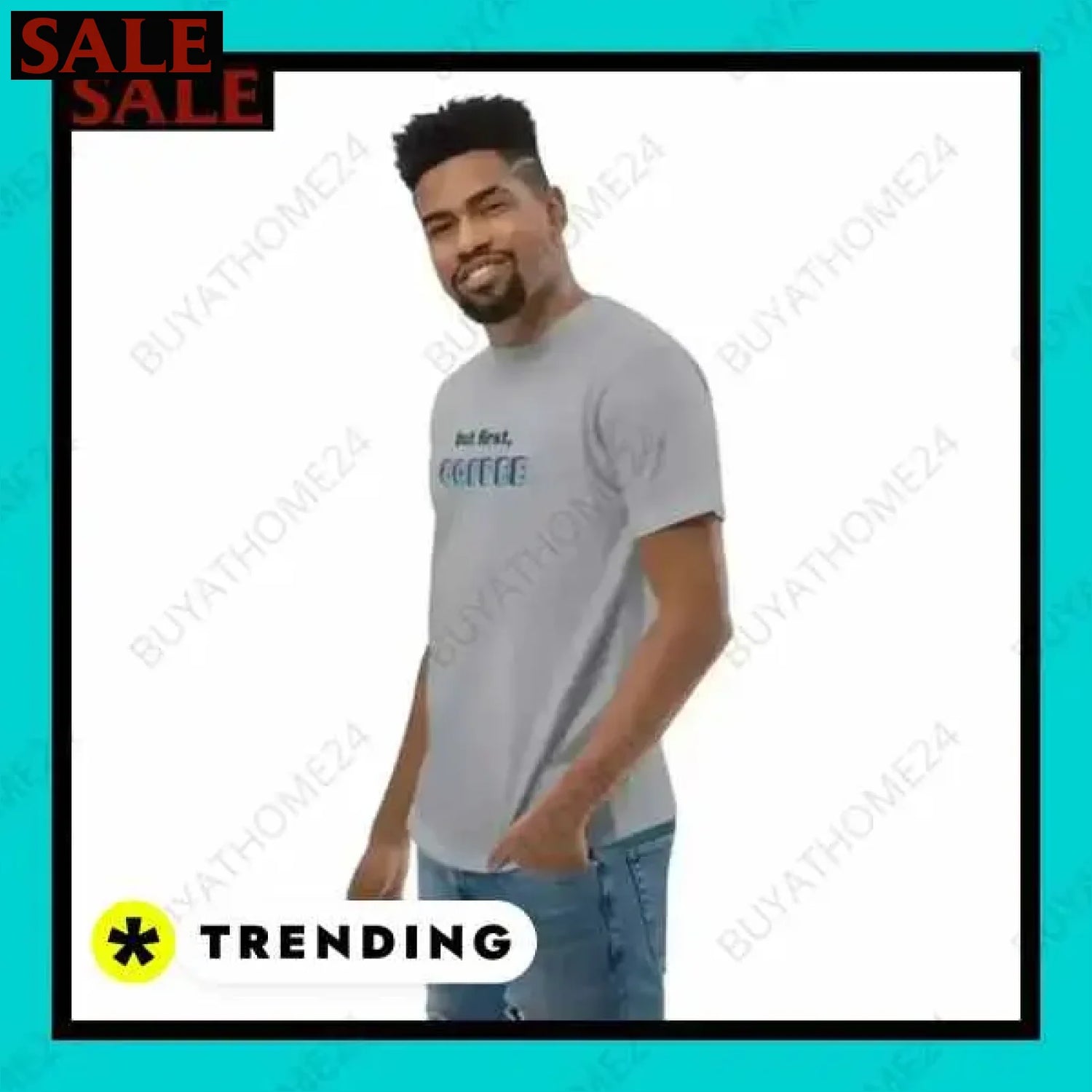 Herren T-Shirt aus Baumwolle in XS bis 3XL für zeitlosen Komfort  Textildruck BUYATHOME24, T-Shirts BUYATHOME24, Hoodies BUYATHOME24,  Hosen BUYATHOME24, Jacken BUYATHOME24, Schuhe BUYATHOME24