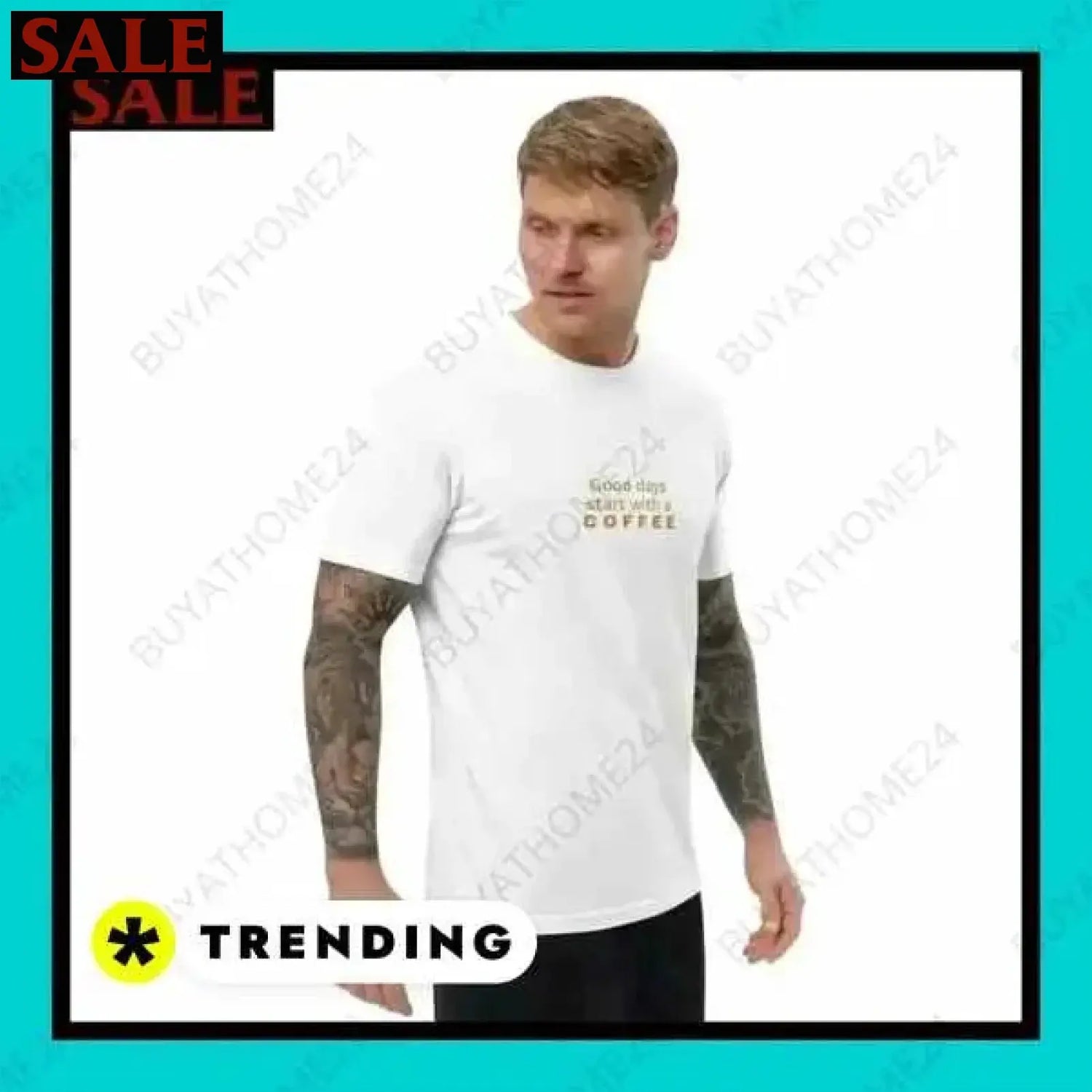 SALE % Rundhalsshirts I Kurzarm Grafik Unisex T-Shirt XS-3XL BUYATHOME24®