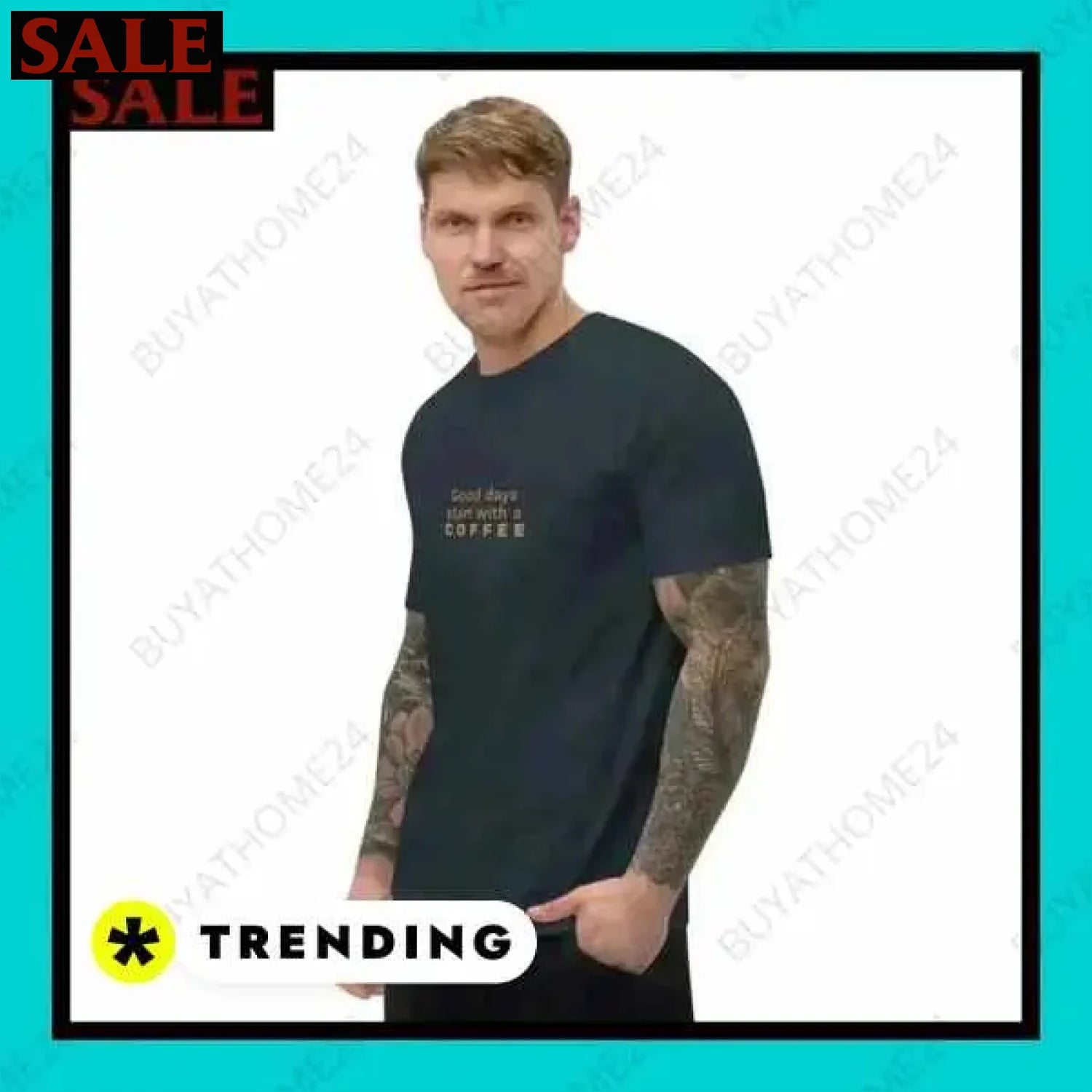 Herren T-Shirt Baumwolle XS bis 3XL bei BuyAtHome24  Textildruck BUYATHOME24, T-Shirts BUYATHOME24, Hoodies BUYATHOME24,  Hosen BUYATHOME24, Jacken BUYATHOME24, Schuhe BUYATHOME24