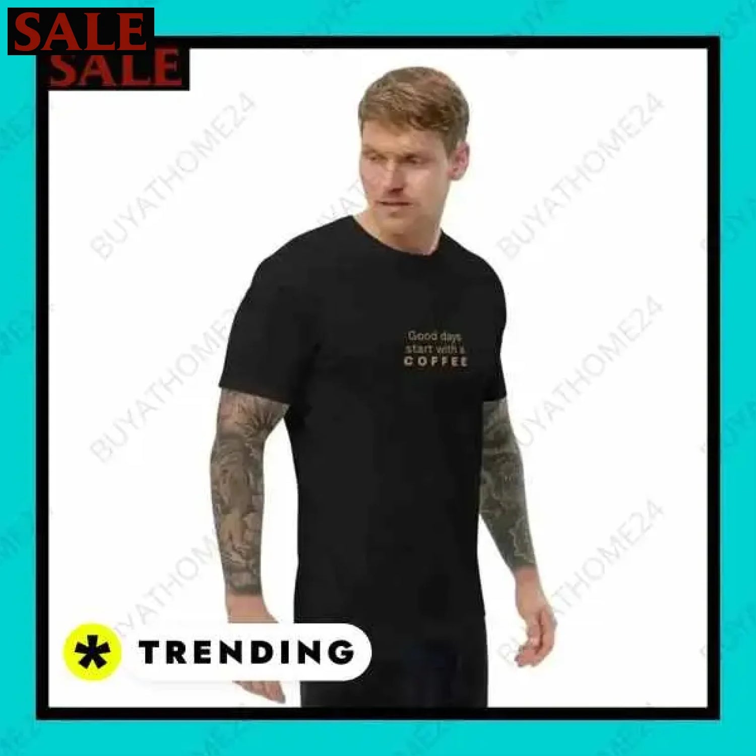 Herren T-Shirt Baumwolle XS bis 3XL bei BuyAtHome24  Textildruck BUYATHOME24, T-Shirts BUYATHOME24, Hoodies BUYATHOME24,  Hosen BUYATHOME24, Jacken BUYATHOME24, Schuhe BUYATHOME24