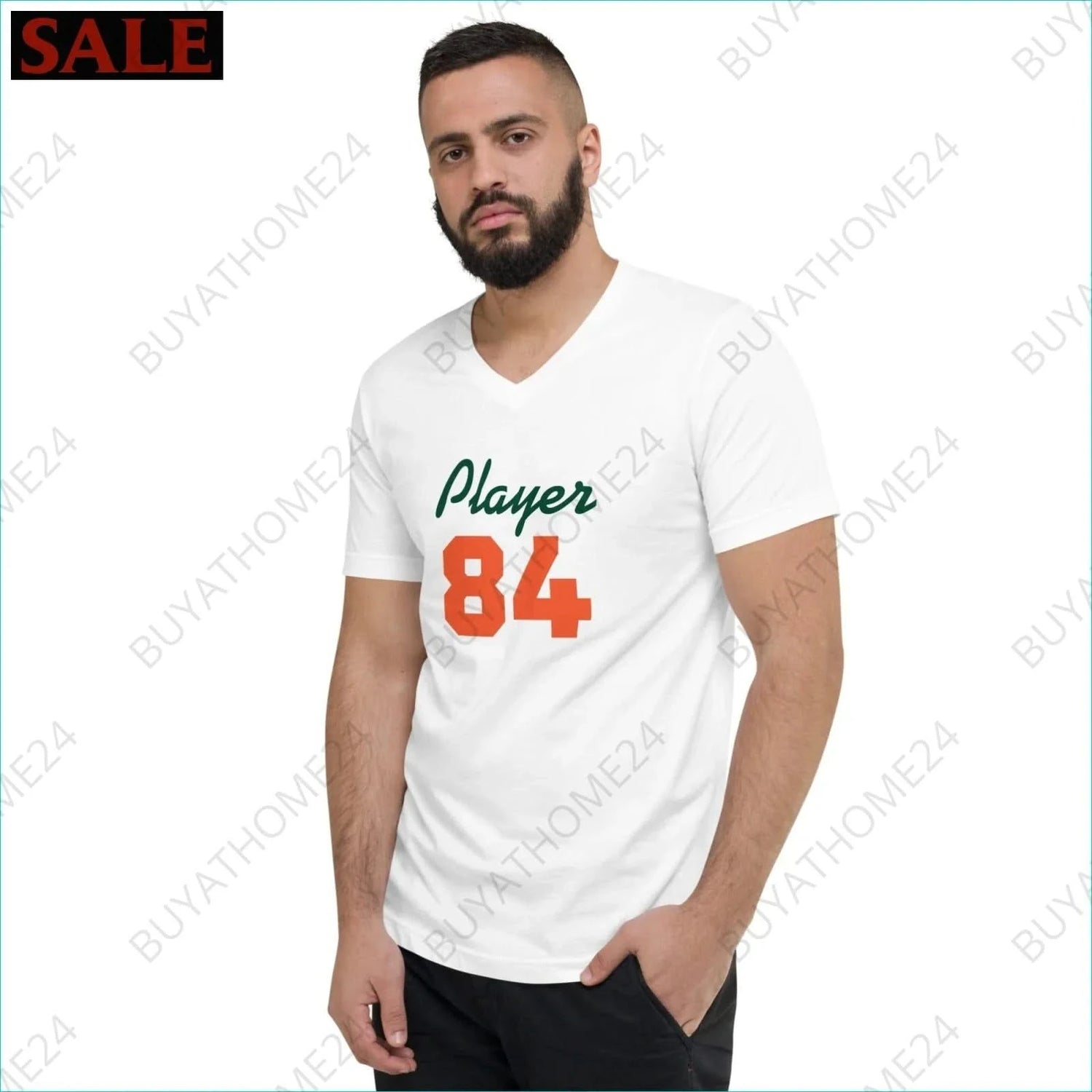 Herren T-Shirt mit V-Ausschnitt S-2XL - BUYATHOME24 - T-Shirtdruck - GERMANY - HERRENMODE, T-Shirt mit V-Ausschnitt