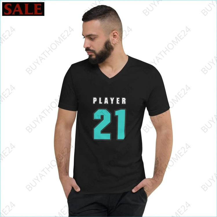 Herren T-Shirt mit V-Ausschnitt S-2XL - BUYATHOME24 - T-Shirtdruck - GERMANY - HERRENMODE, T-Shirt mit V-Ausschnitt