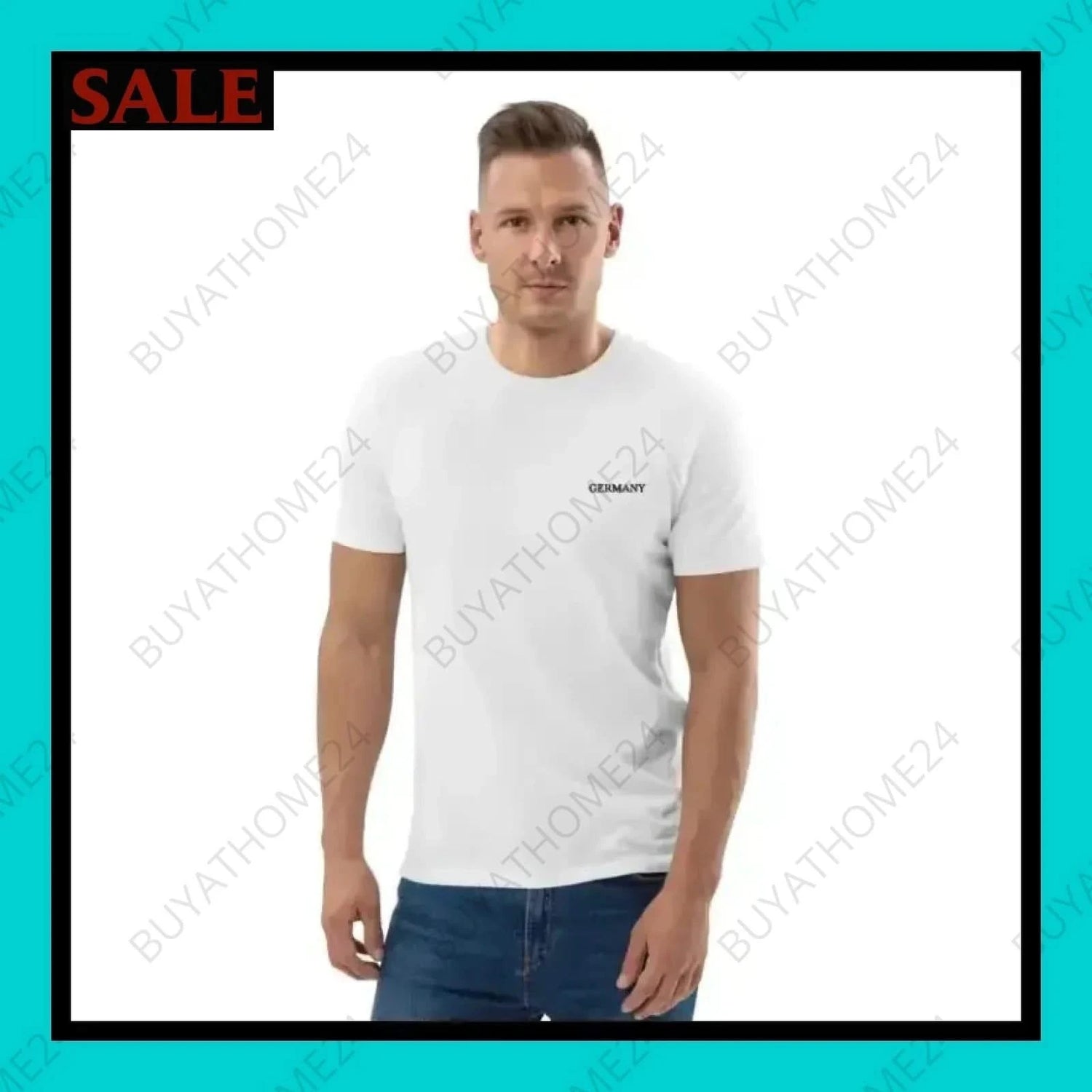 Herren T-Shirt S-2XL - BUYATHOME24 - bestickt - GERMANY - HERRENMODE, T-Shirt, YOUR STYLE