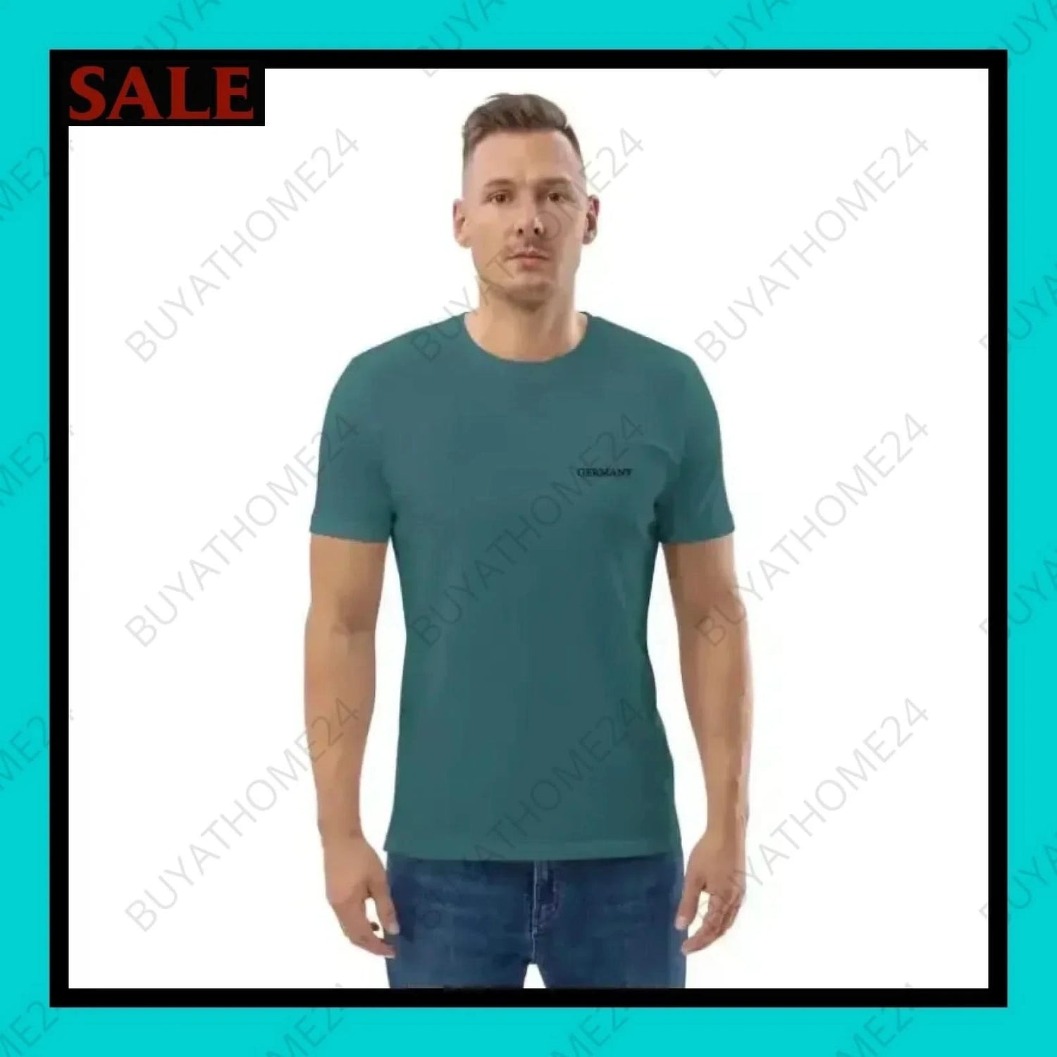 Herren T-Shirt S-2XL - BUYATHOME24 - bestickt - GERMANY - HERRENMODE, T-Shirt, YOUR STYLE