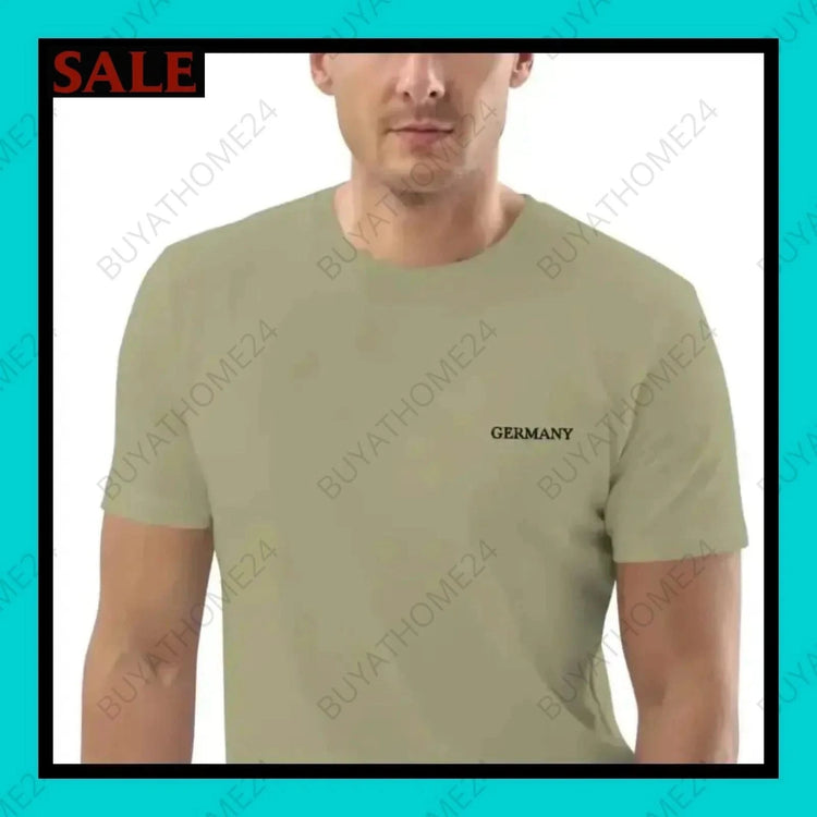 Herren T-Shirt S-2XL - BUYATHOME24 - bestickt - GERMANY - HERRENMODE, T-Shirt, YOUR STYLE