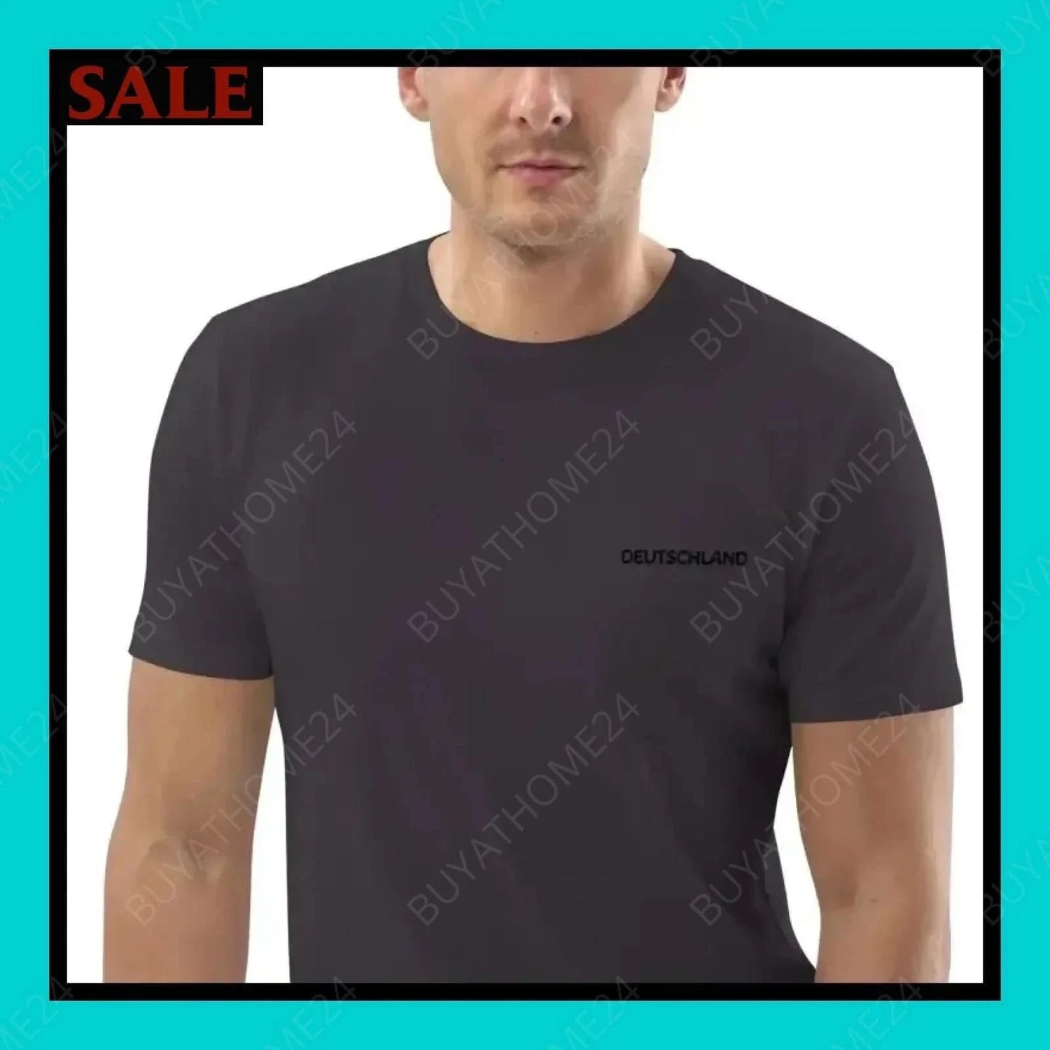 Herren T-Shirt S-2XL - BUYATHOME24 - bestickt - GERMANY - HERRENMODE, T-Shirt, YOUR STYLE