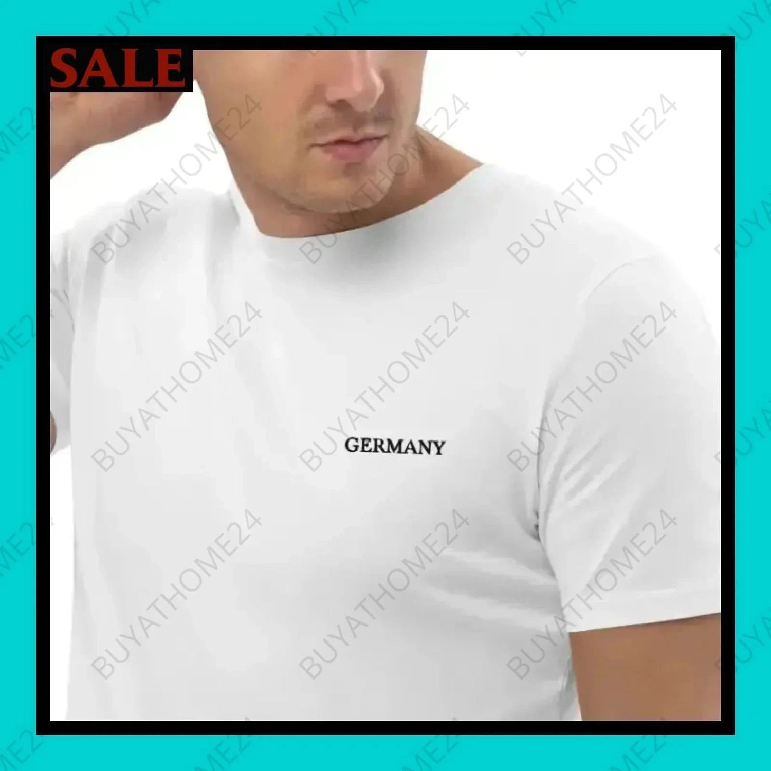 Herren T-Shirt S-2XL - BUYATHOME24 - bestickt - GERMANY - HERRENMODE, T-Shirt, YOUR STYLE