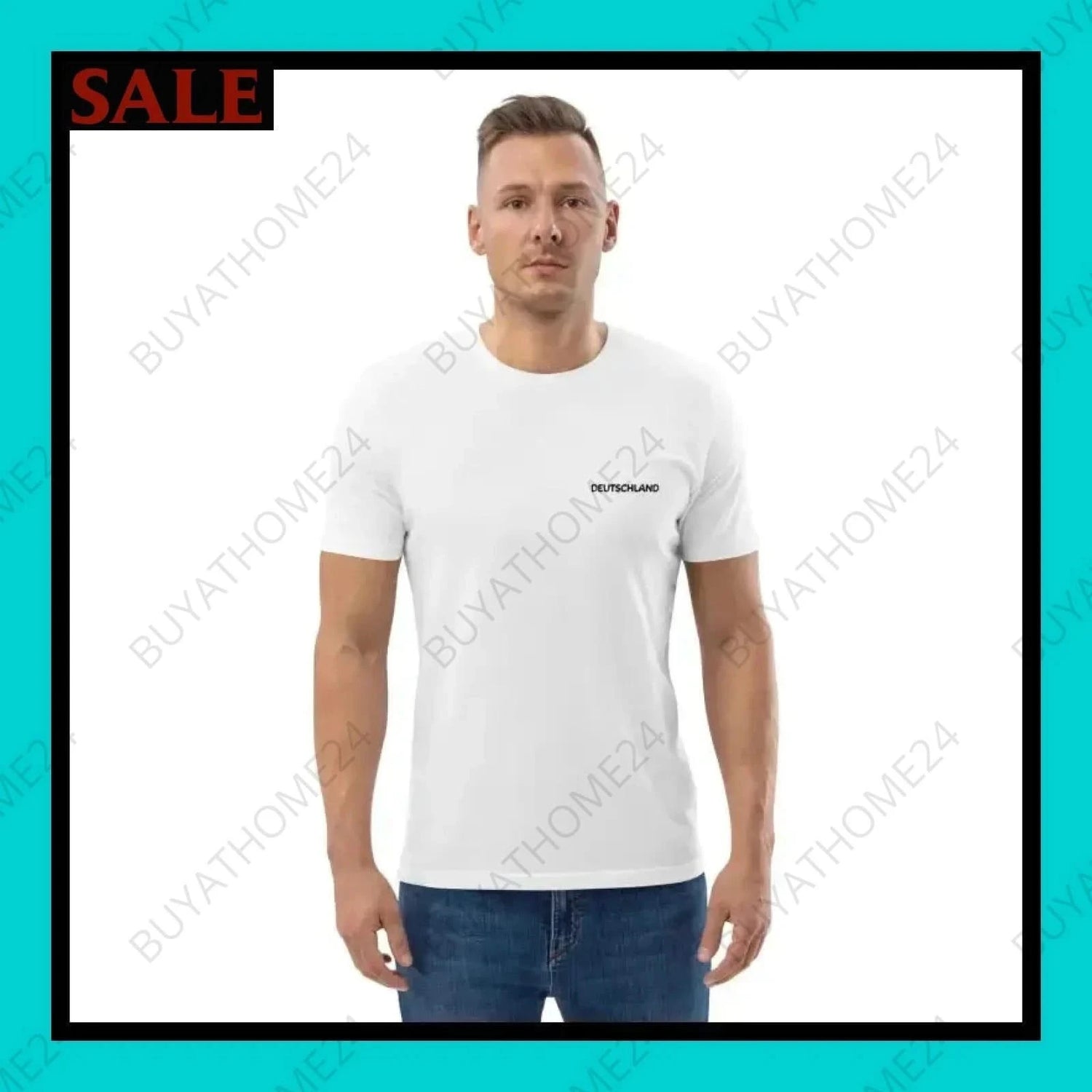 Herren T-Shirt S-2XL - BUYATHOME24 - bestickt - GERMANY - HERRENMODE, T-Shirt, YOUR STYLE