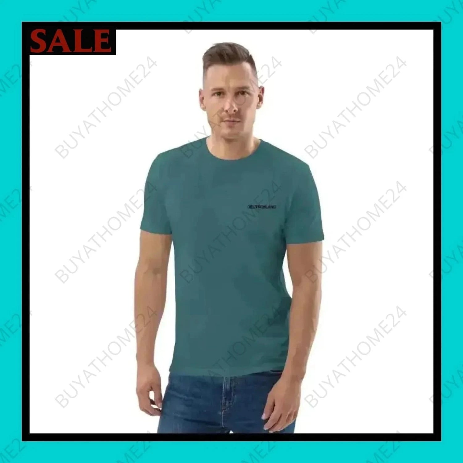 Herren T-Shirt S-2XL - BUYATHOME24 - bestickt - GERMANY - HERRENMODE, T-Shirt, YOUR STYLE