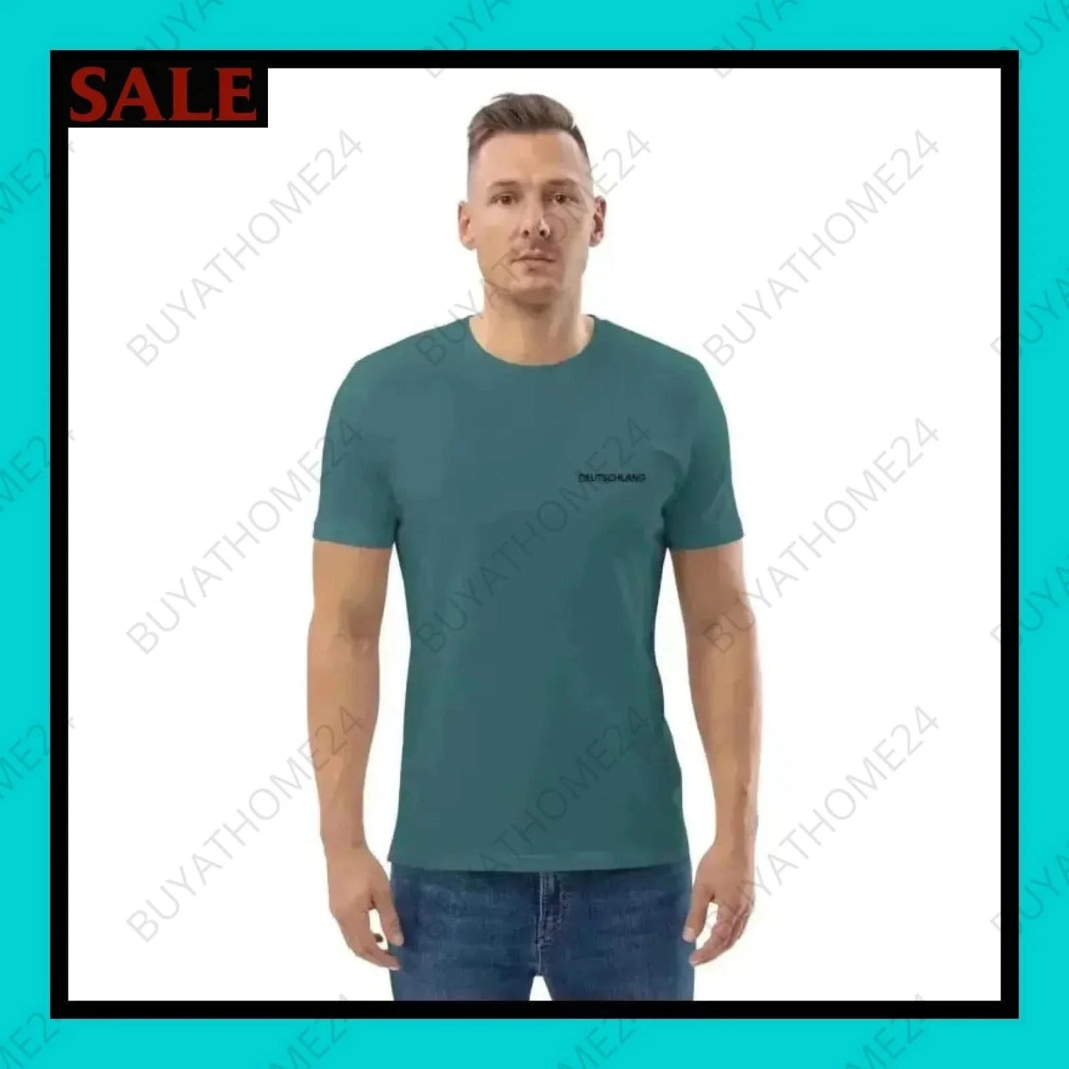 Herren T-Shirt S-2XL - BUYATHOME24 - bestickt - GERMANY - HERRENMODE, T-Shirt, YOUR STYLE