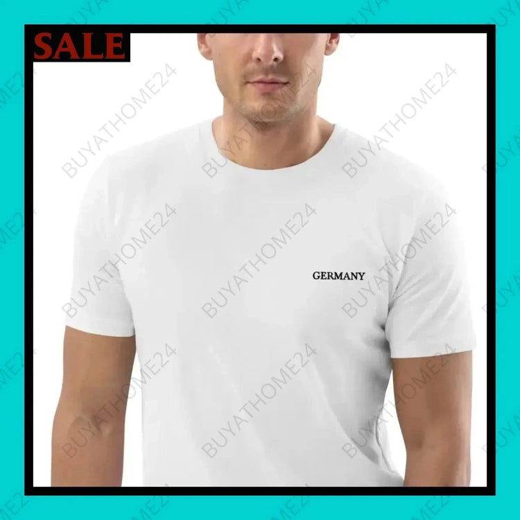 Herren T-Shirt S-2XL - BUYATHOME24 - bestickt - GERMANY - HERRENMODE, T-Shirt, YOUR STYLE