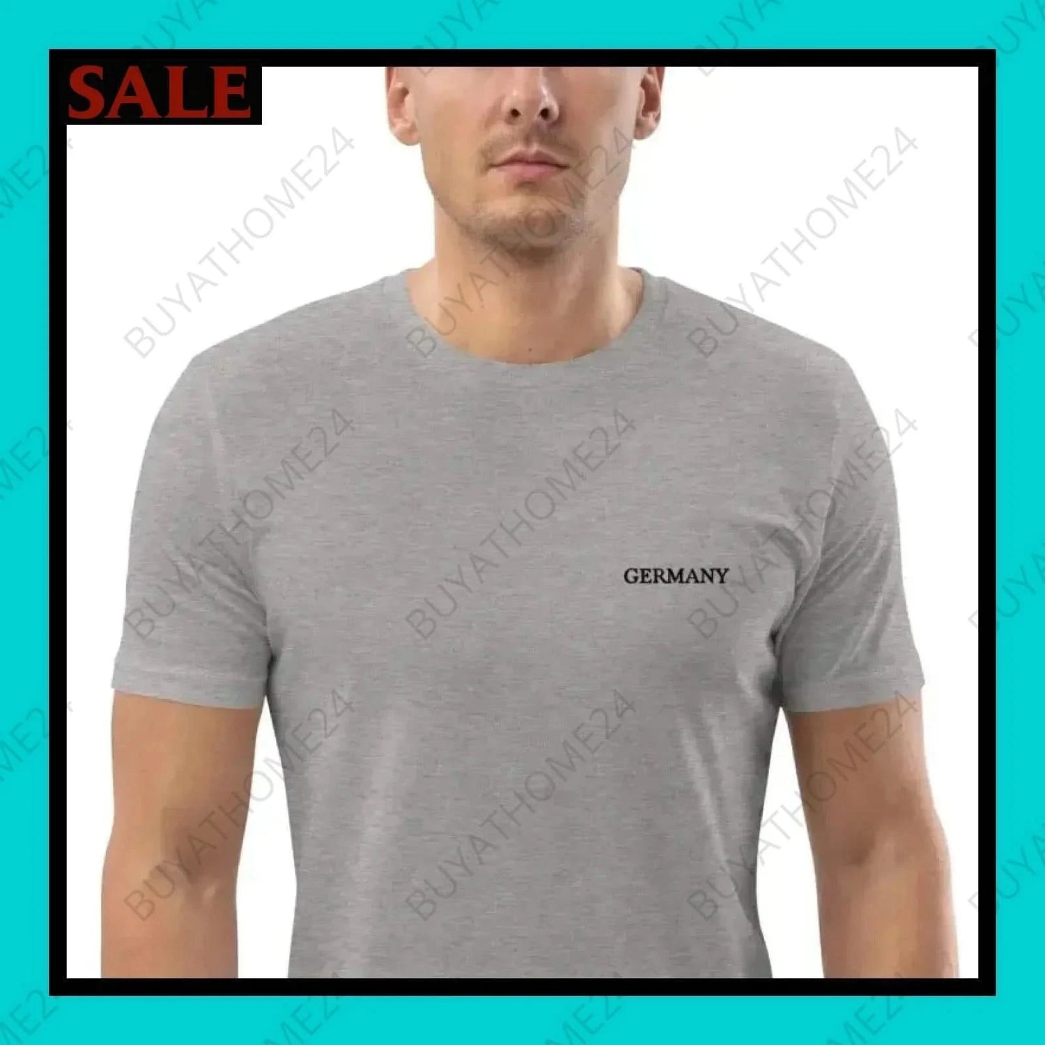 Herren T-Shirt S-2XL - BUYATHOME24 - bestickt - GERMANY - HERRENMODE, T-Shirt, YOUR STYLE