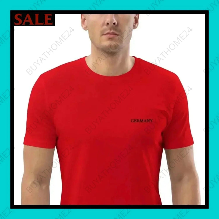 Herren T-Shirt S-2XL - BUYATHOME24 - bestickt - GERMANY - HERRENMODE, T-Shirt, YOUR STYLE