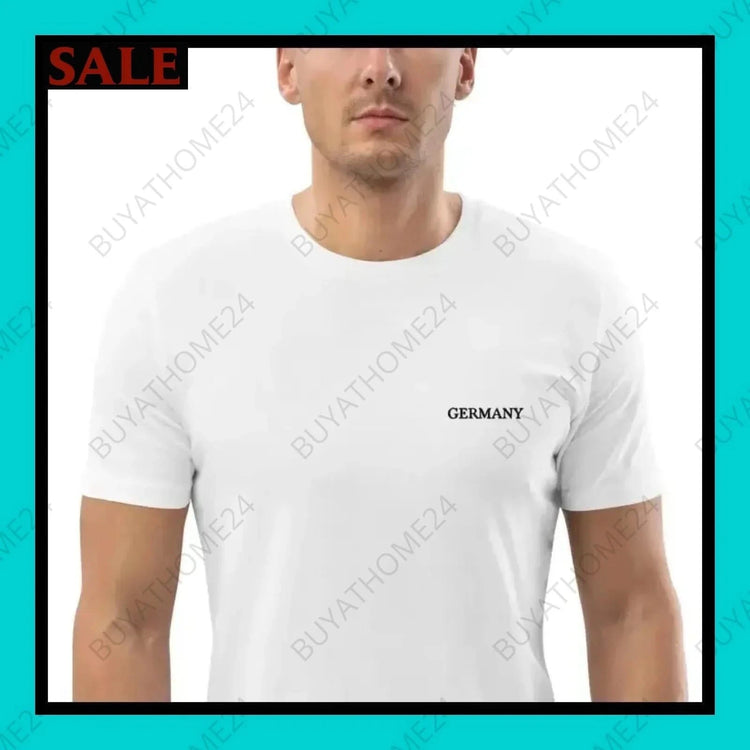 Herren T-Shirt S-2XL - BUYATHOME24 - bestickt - GERMANY - HERRENMODE, T-Shirt, YOUR STYLE