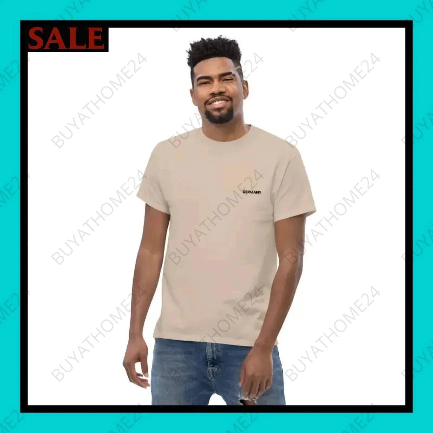 Herren T-Shirt S-5XL - BUYATHOME24 - bestickt - GERMANY - HERRENMODE, T-Shirt, YOUR STYLE