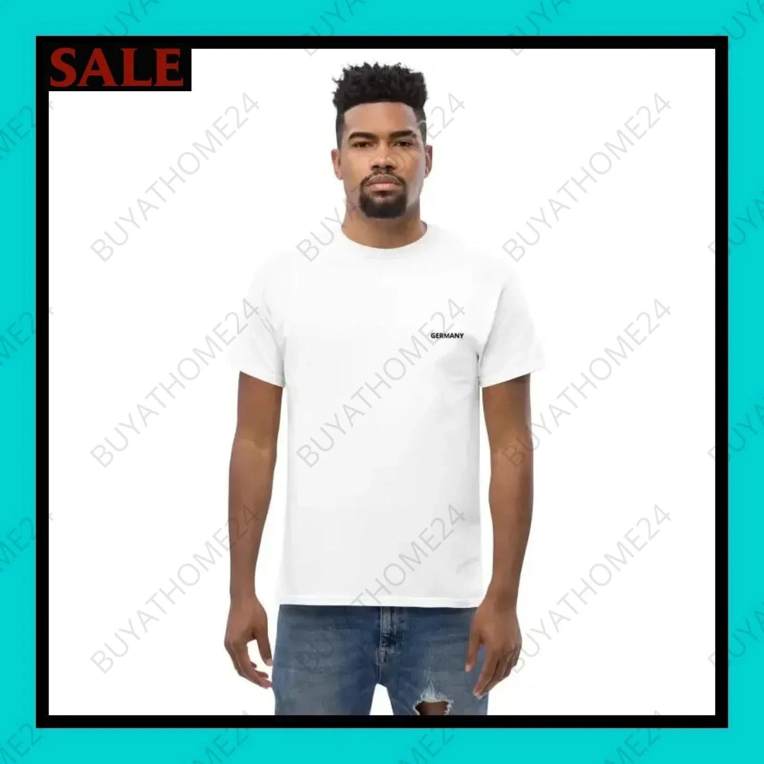 Herren T-Shirt S-5XL - BUYATHOME24 - bestickt - GERMANY - HERRENMODE, T-Shirt, YOUR STYLE