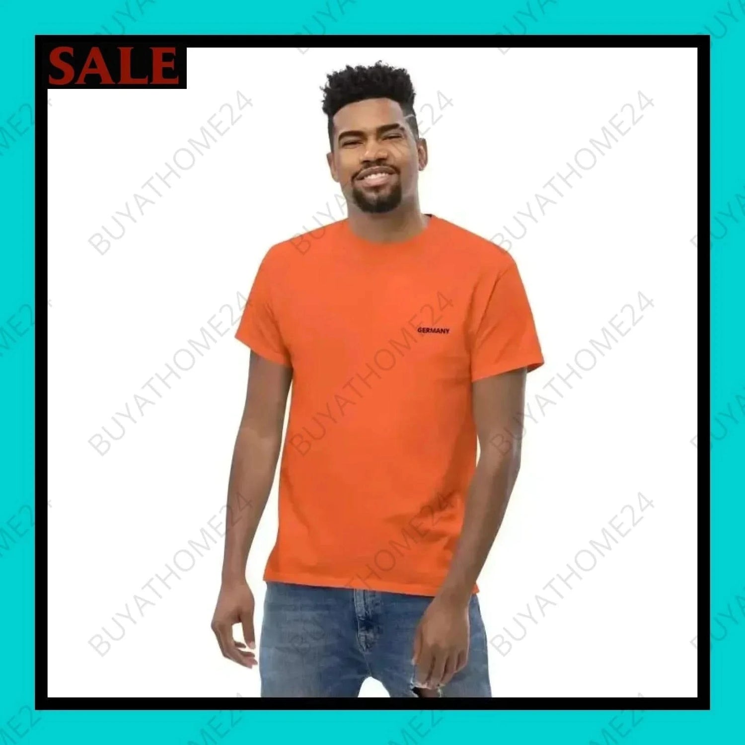 Herren T-Shirt S-5XL - BUYATHOME24 - bestickt - GERMANY - HERRENMODE, T-Shirt, YOUR STYLE