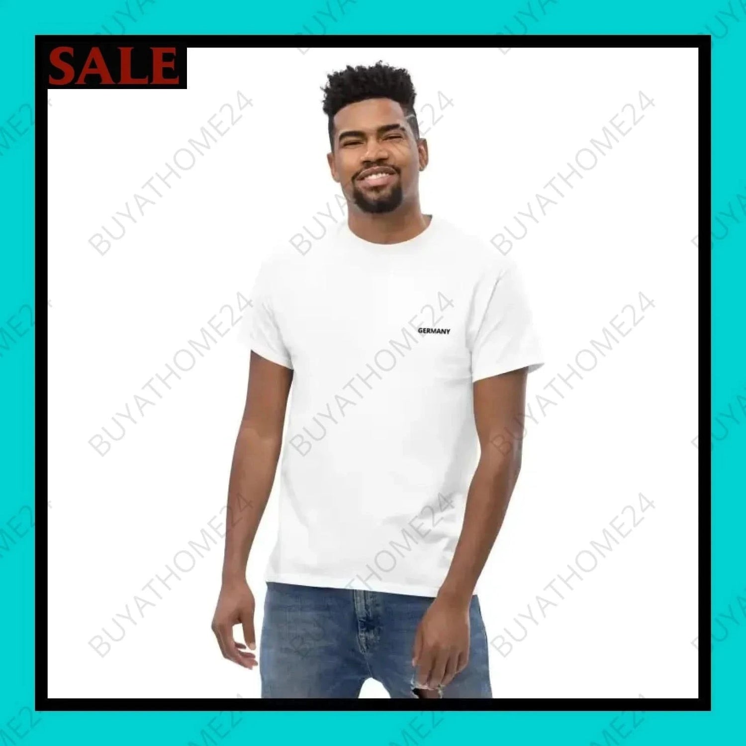 Herren T-Shirt S-5XL - BUYATHOME24 - bestickt - GERMANY - HERRENMODE, T-Shirt, YOUR STYLE