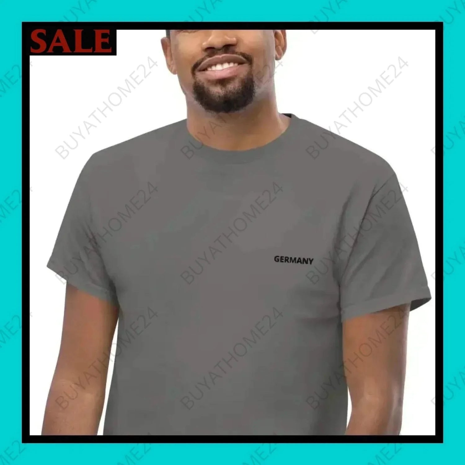 Herren T-Shirt S-5XL - BUYATHOME24 - bestickt - GERMANY - HERRENMODE, T-Shirt, YOUR STYLE