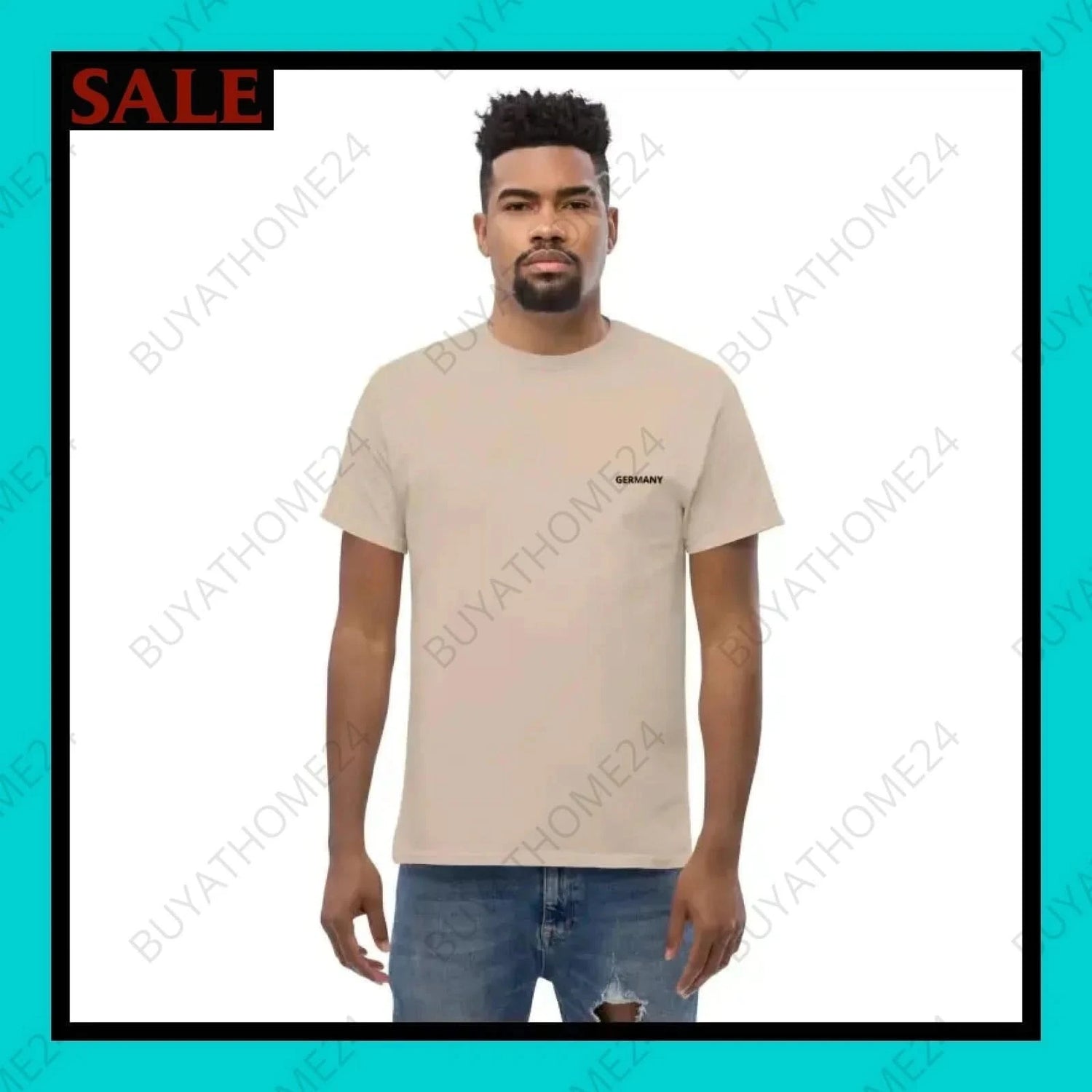 Herren T-Shirt S-5XL - BUYATHOME24 - bestickt - GERMANY - HERRENMODE, T-Shirt, YOUR STYLE