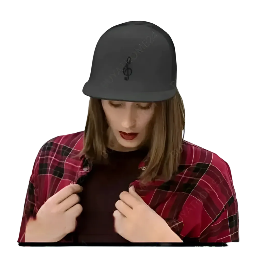 Unisex Hip-Hop Rapper Snapback Cap aus Baumwollmischung, 52 cm, modisches Accessoire für Herren und Damen