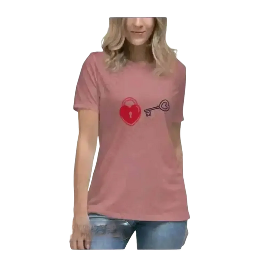 Hochzeits Grafik Damen T-Shirt aus Baumwolle in den Größen S bis 3XL, stilvoller Komfort, rundhals, modisches Design.