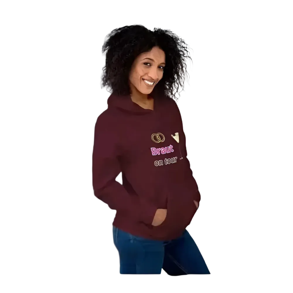 Grafik Damen Hoodie von BUYATHOME24, Hochzeit Kapuzenpullover für Damen in S bis 5XL, ideal für Junggesellinnenabschied