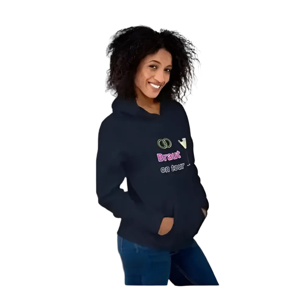 Grafik Damen Hoodie von BUYATHOME24, Hochzeit Kapuzenpullover für Frauen, in S bis 5XL, ideal für Junggesellinnenabschied