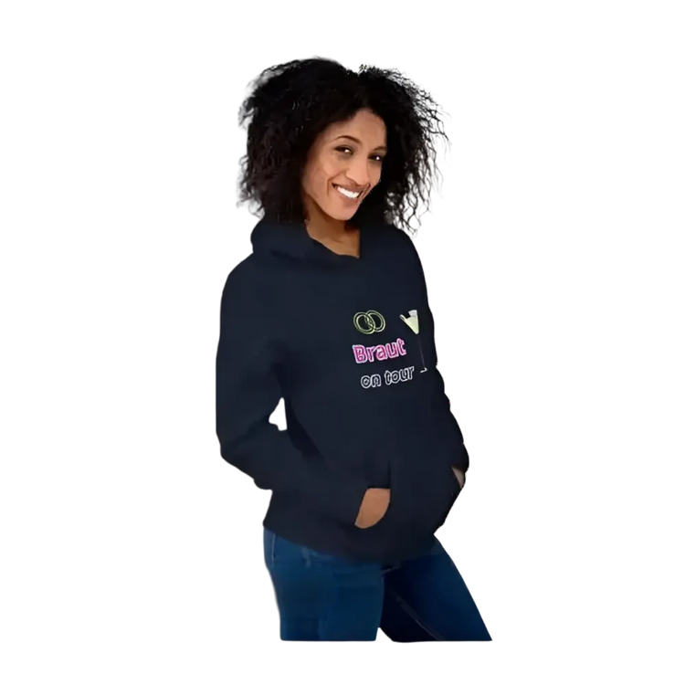 Grafik Damen Hoodie von BUYATHOME24, Hochzeit Kapuzenpullover für Frauen, in S bis 5XL, ideal für Junggesellinnenabschied