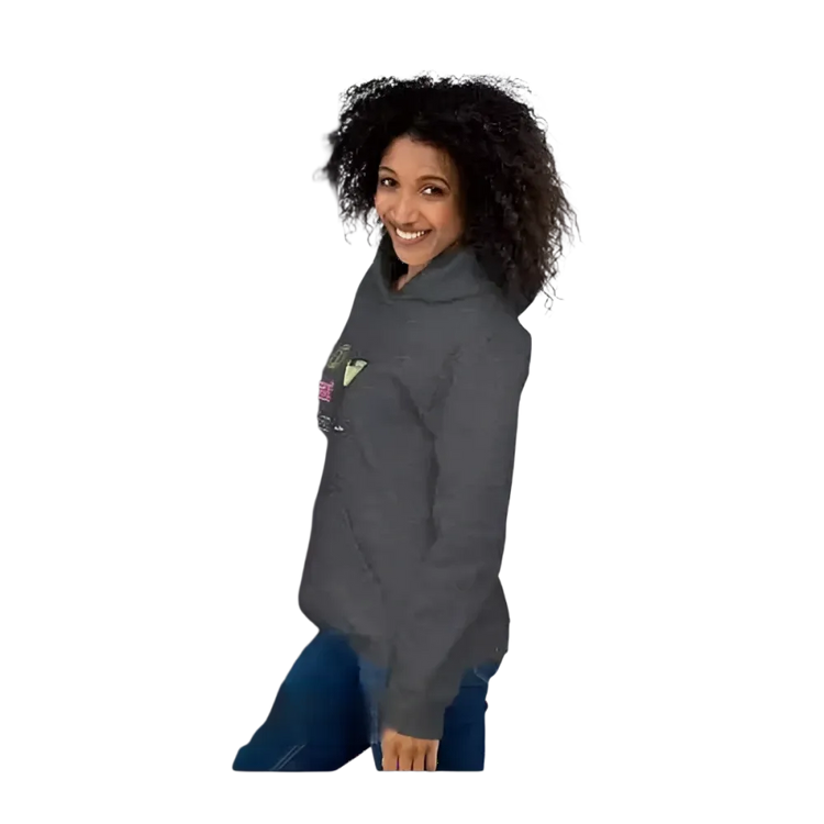 Grafik Damen Hoodie in S-5XL von BUYATHOME24, bequemer Kapuzenpullover für Hochzeiten und Junggesellinnenabschiede